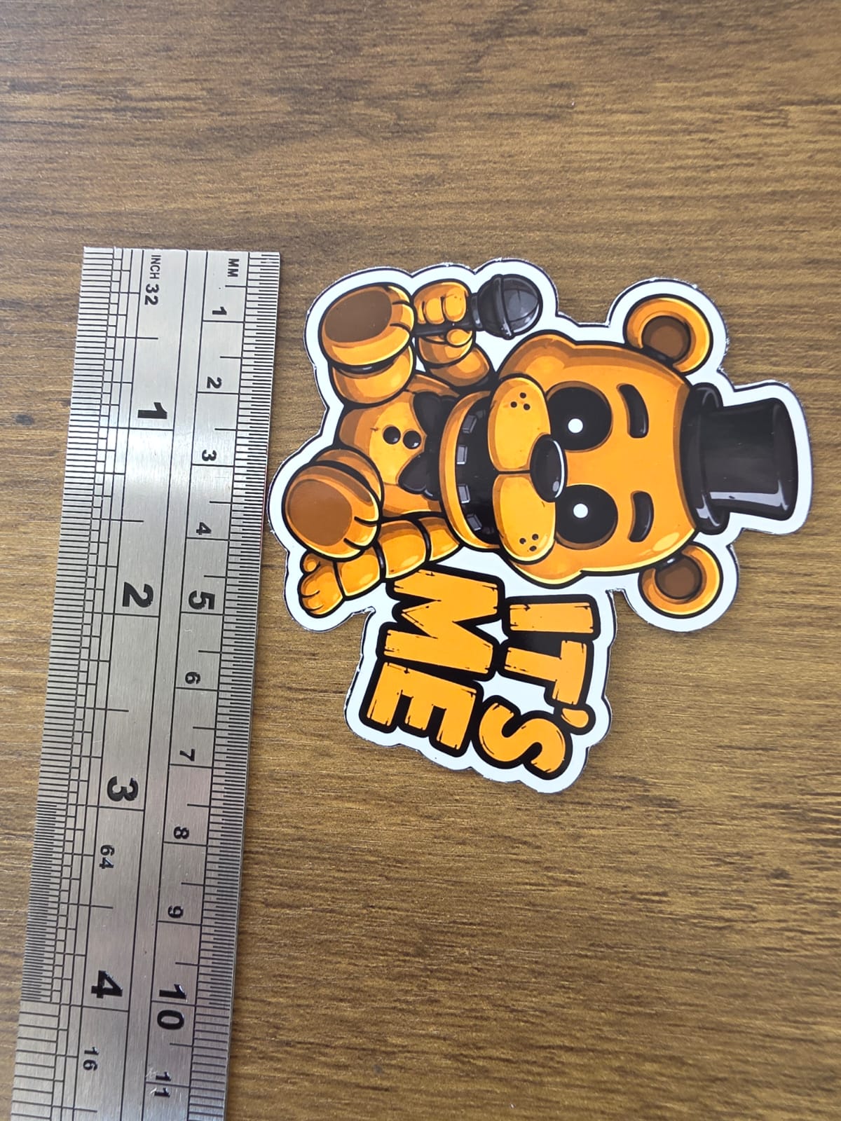 Five Nights at Freddy's Inspired Golden Freddy 'IT'S ME' Sticker | 2 Sizes Available
