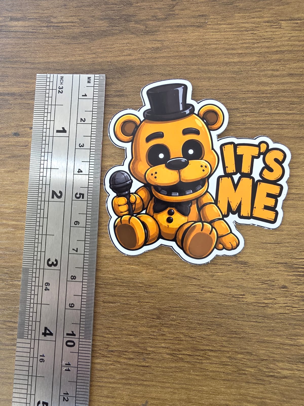 Five Nights at Freddy's Inspired Golden Freddy 'IT'S ME' Sticker | 2 Sizes Available
