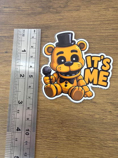 Five Nights at Freddy's Inspired Golden Freddy 'IT'S ME' Sticker | 2 Sizes Available