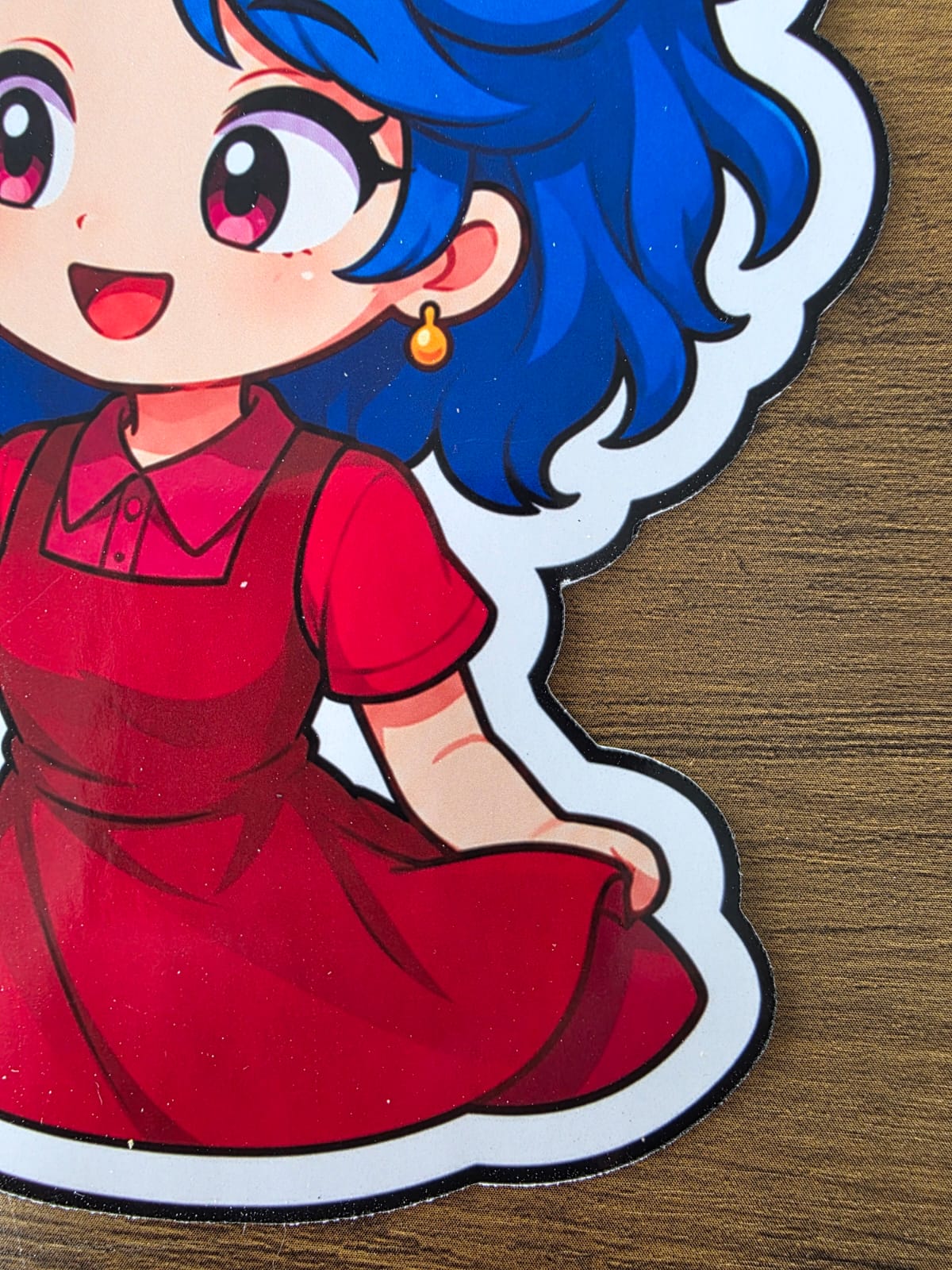 Stardew Valley Inspired Emily & Parrot Glossy Die Cut Sticker | 2 Sizes Available