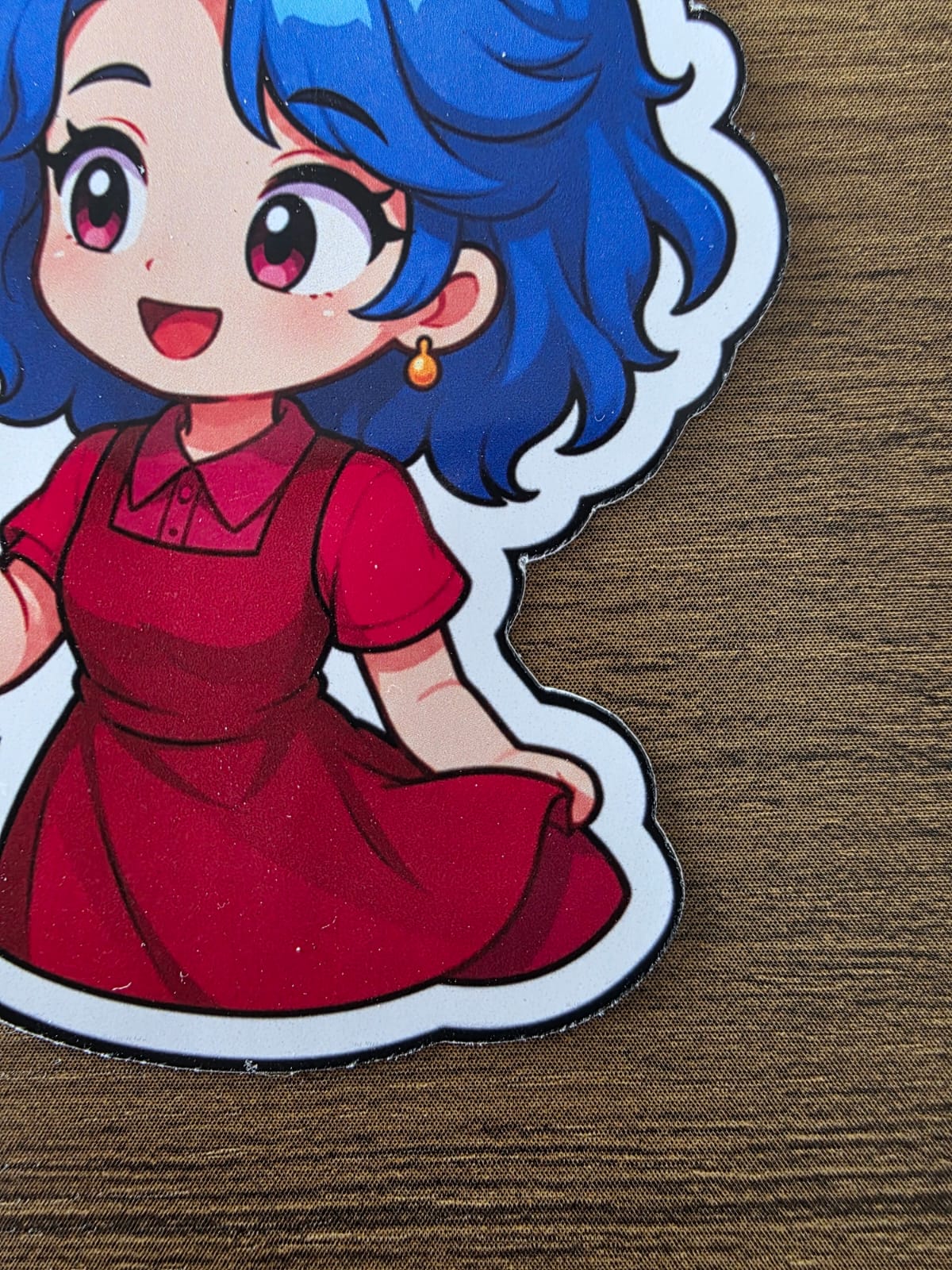 Stardew Valley Inspired Emily & Parrot Glossy Die Cut Sticker | 2 Sizes Available