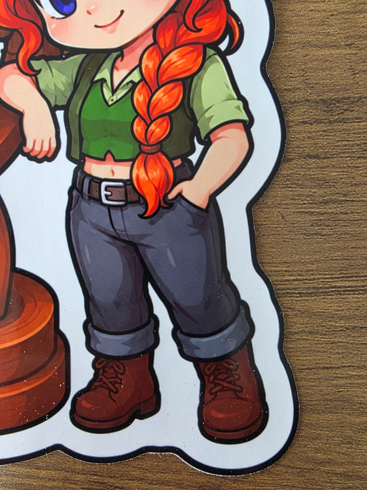 Stardew Valley Inspired Leah & Sculpture Glossy Die Cut Sticker | 2 Sizes Available
