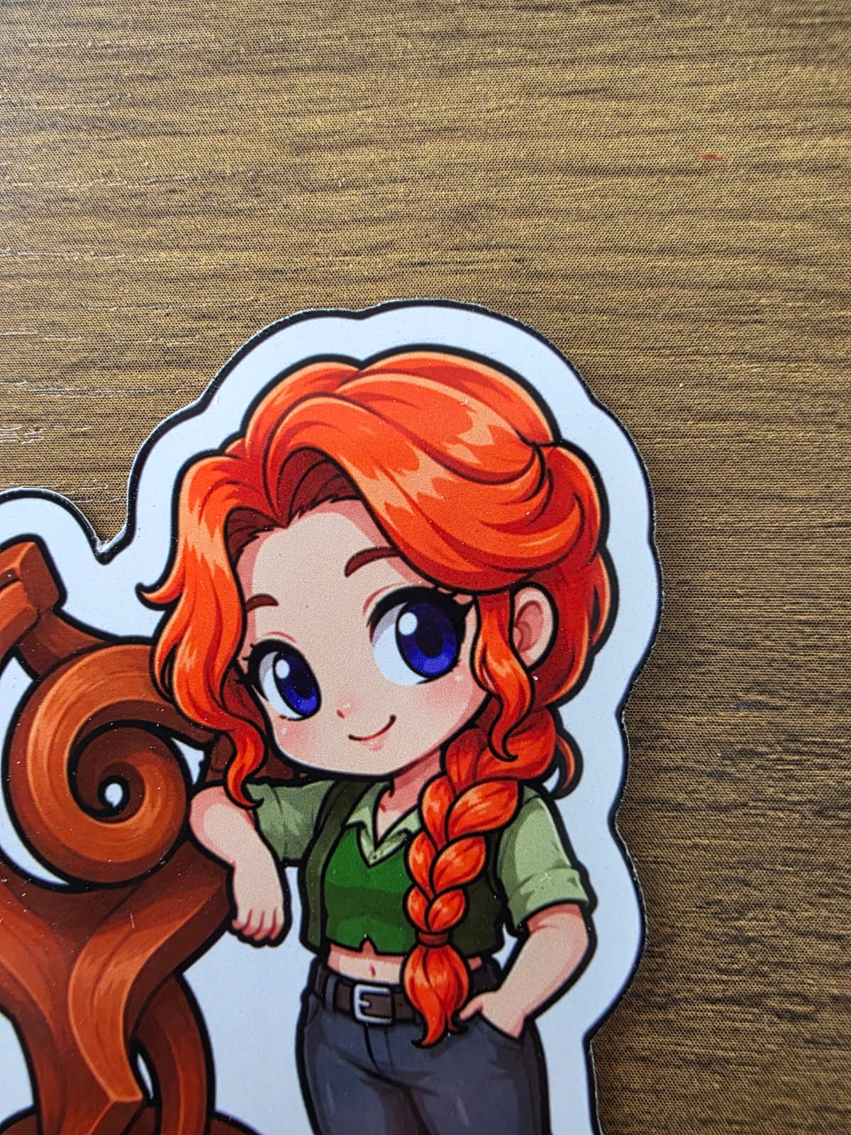 Stardew Valley Inspired Leah & Sculpture Glossy Die Cut Sticker | 2 Sizes Available