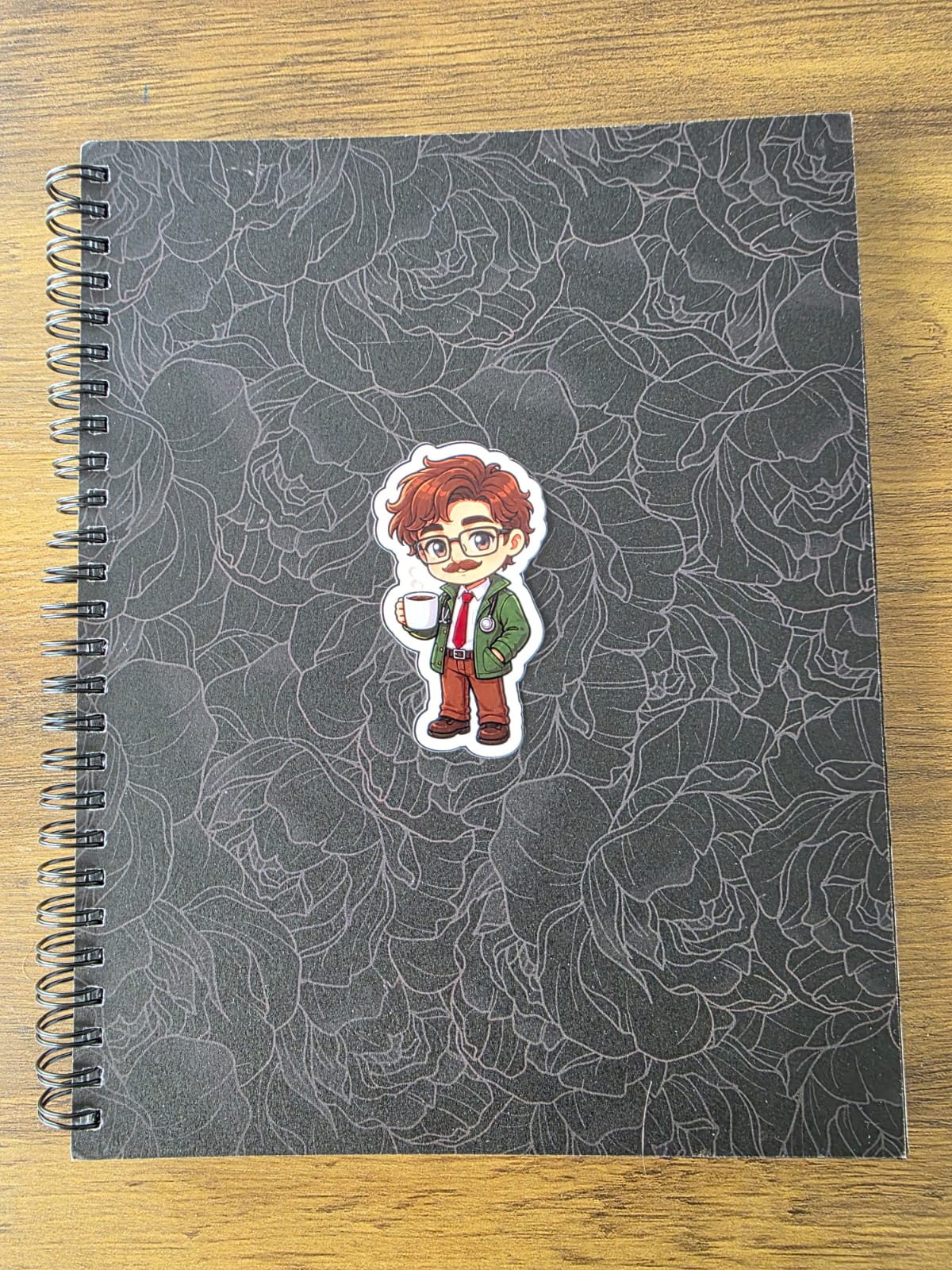 Stardew Valley Inspired Harvey & Coffee Glossy Die Cut Sticker | 2 Sizes Available