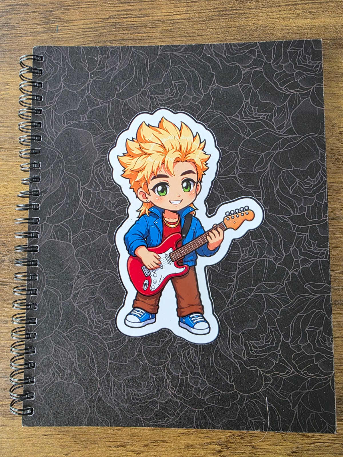 Stardew Valley Inspired Sam & Guitar Glossy Die Cut Sticker | 2 Sizes Available
