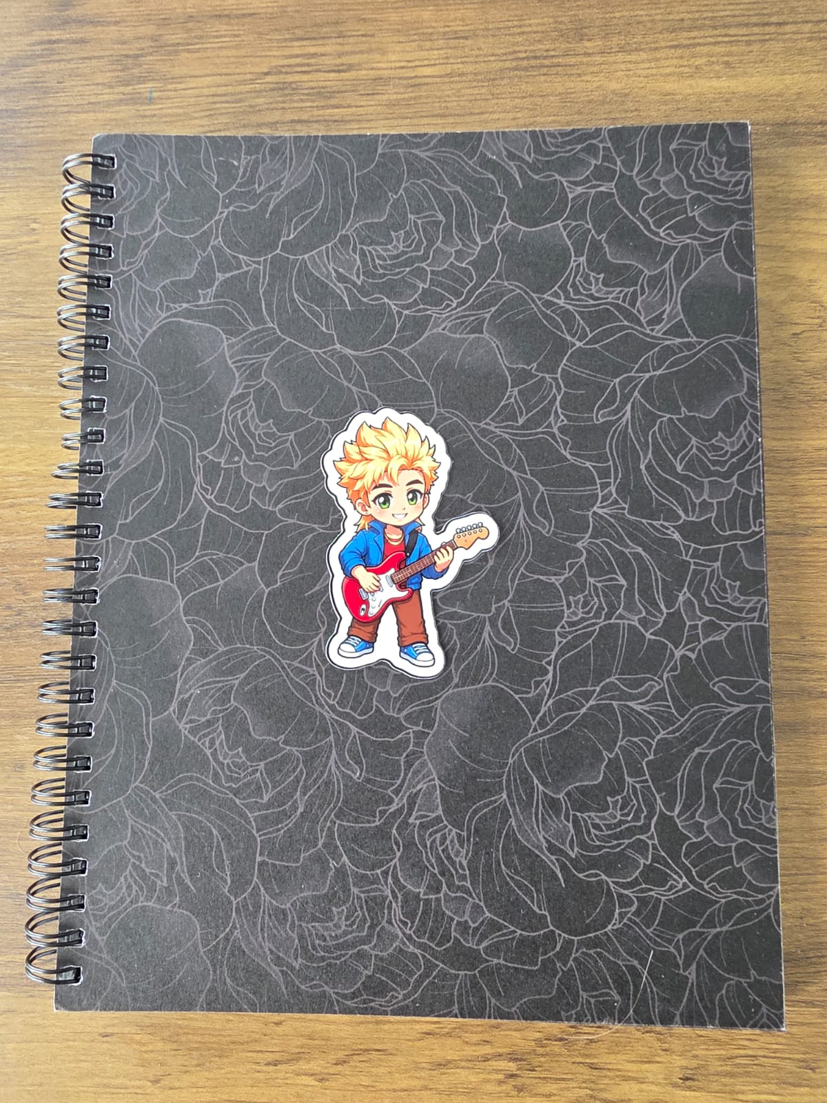 Stardew Valley Inspired Sam & Guitar Glossy Die Cut Sticker | 2 Sizes Available