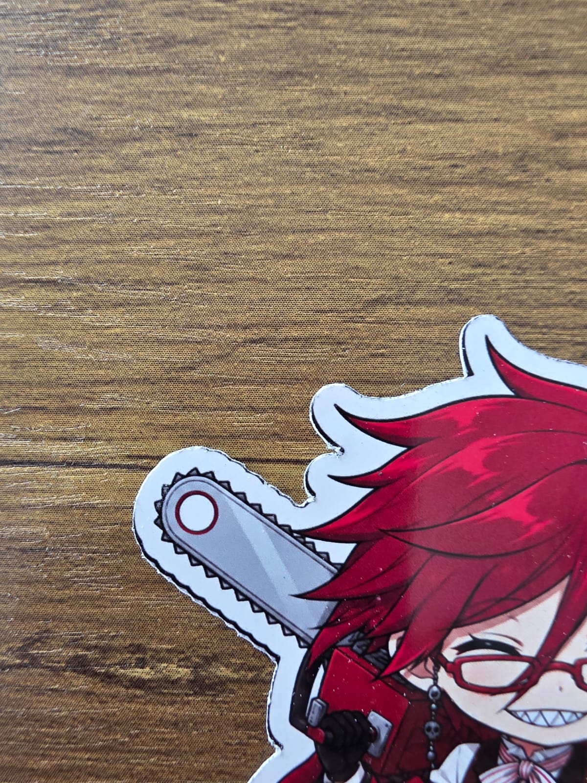 Black Butler (Kuroshitsuji) Inspired Grell Sutcliff Glossy Die Cut Sticker | 2 Sizes Available