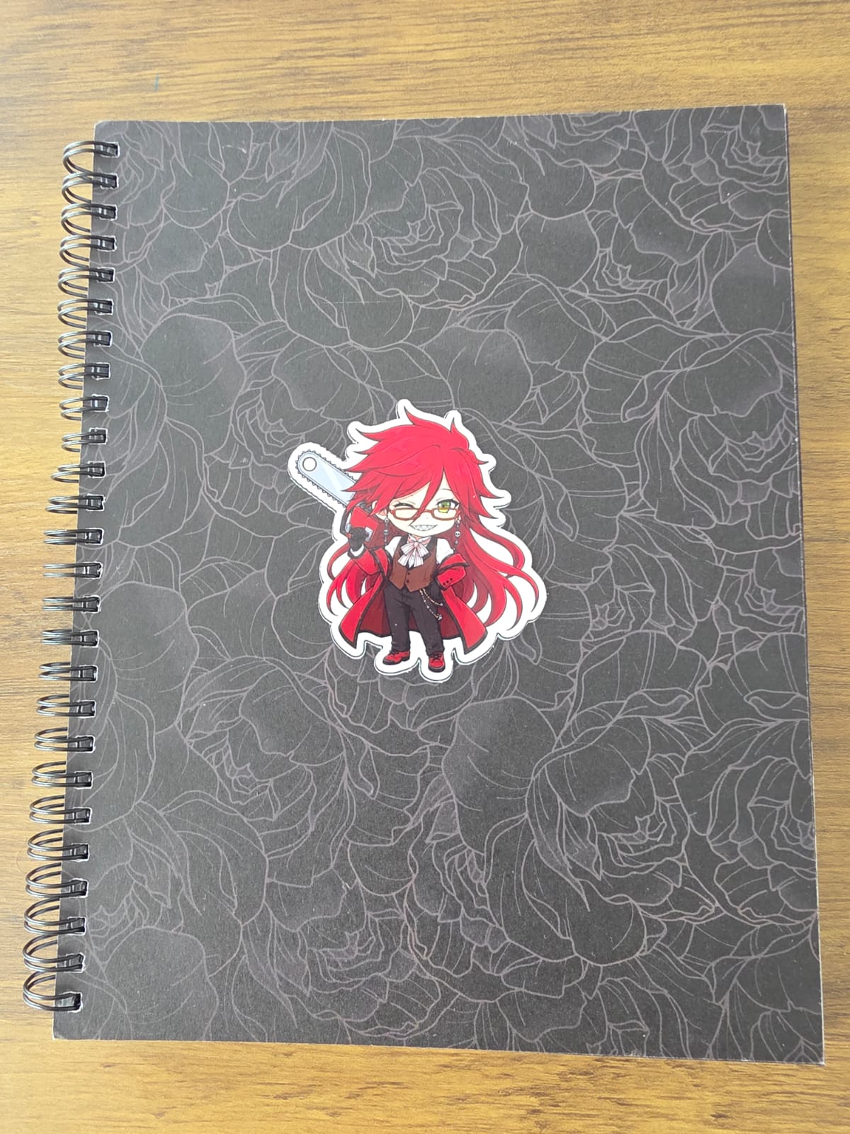 Black Butler (Kuroshitsuji) Inspired Grell Sutcliff Glossy Die Cut Sticker | 2 Sizes Available