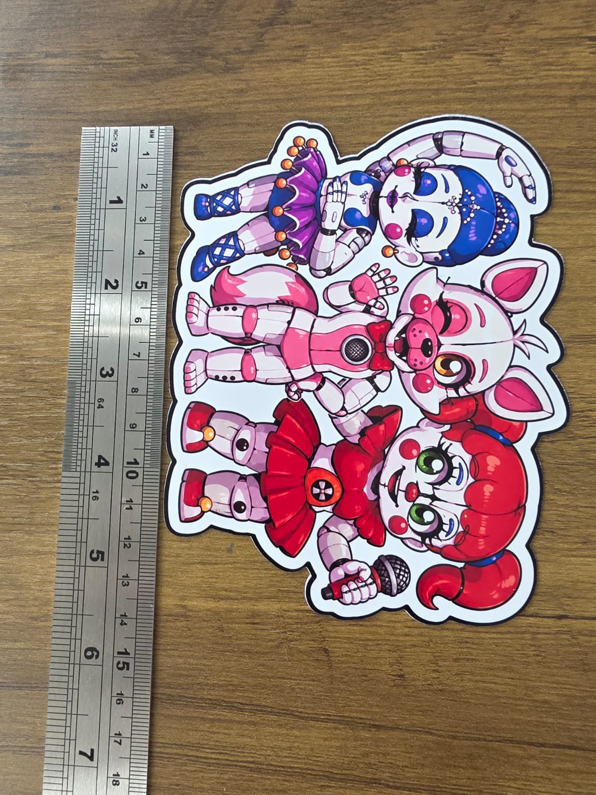 Five Nights at Freddy's: Sister Location Inspired Circus Baby Ballora Funtime Foxy Sticker | 2 Sizes Available