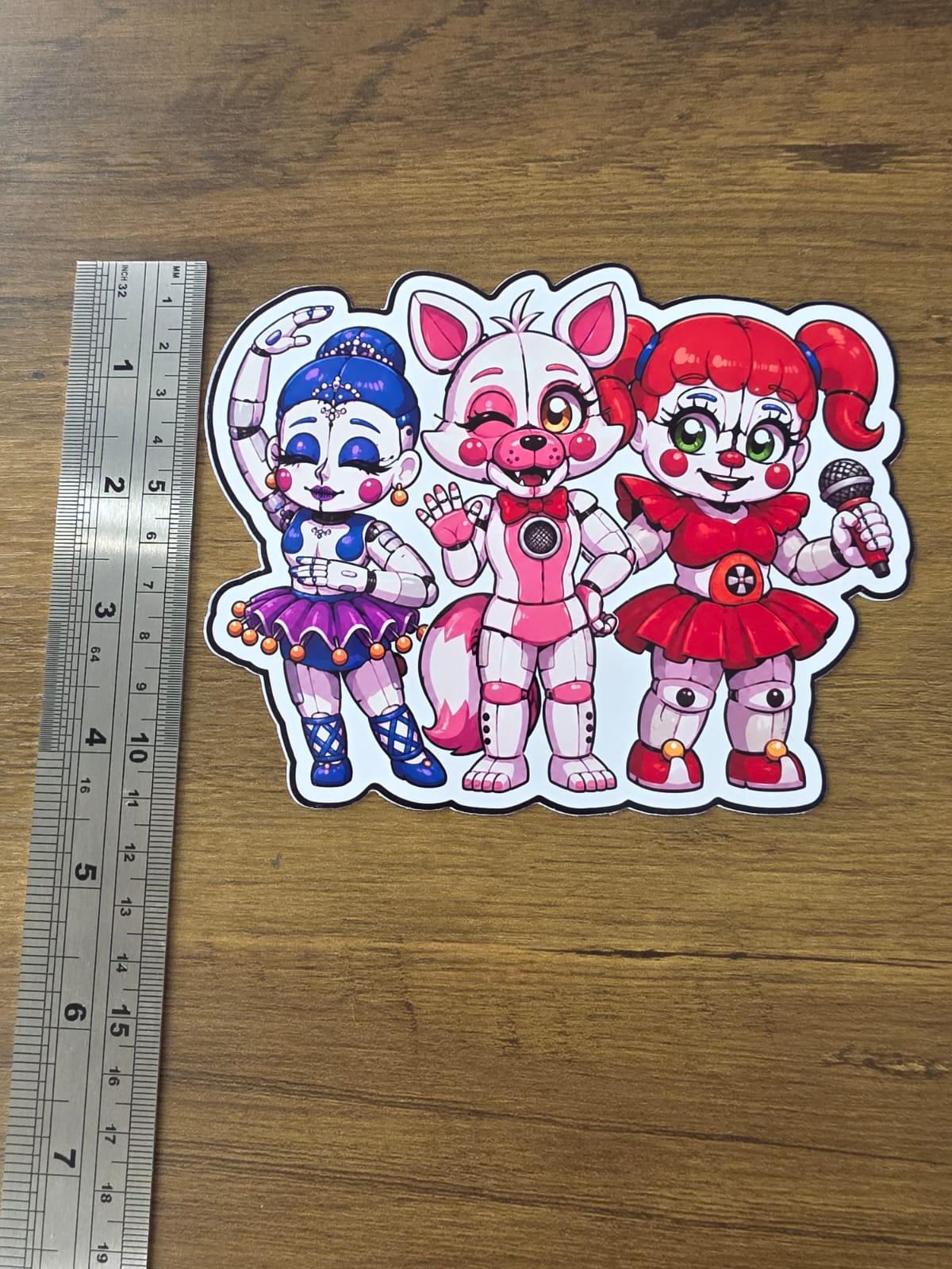 Five Nights at Freddy's: Sister Location Inspired Circus Baby Ballora Funtime Foxy Sticker | 2 Sizes Available
