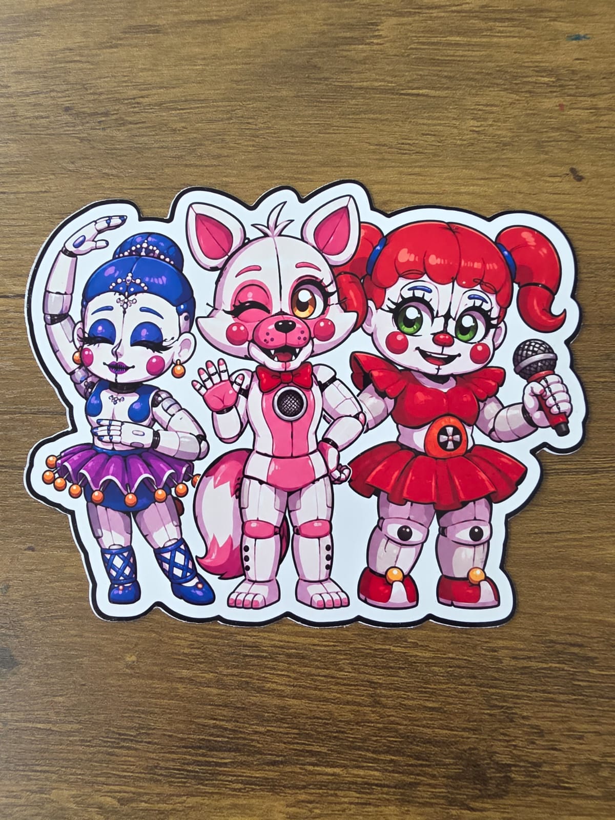 Five Nights at Freddy's: Sister Location Inspired Circus Baby Ballora Funtime Foxy Sticker | 2 Sizes Available
