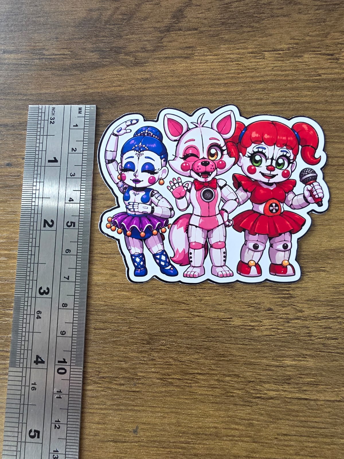 Five Nights at Freddy's: Sister Location Inspired Circus Baby Ballora Funtime Foxy Sticker | 2 Sizes Available