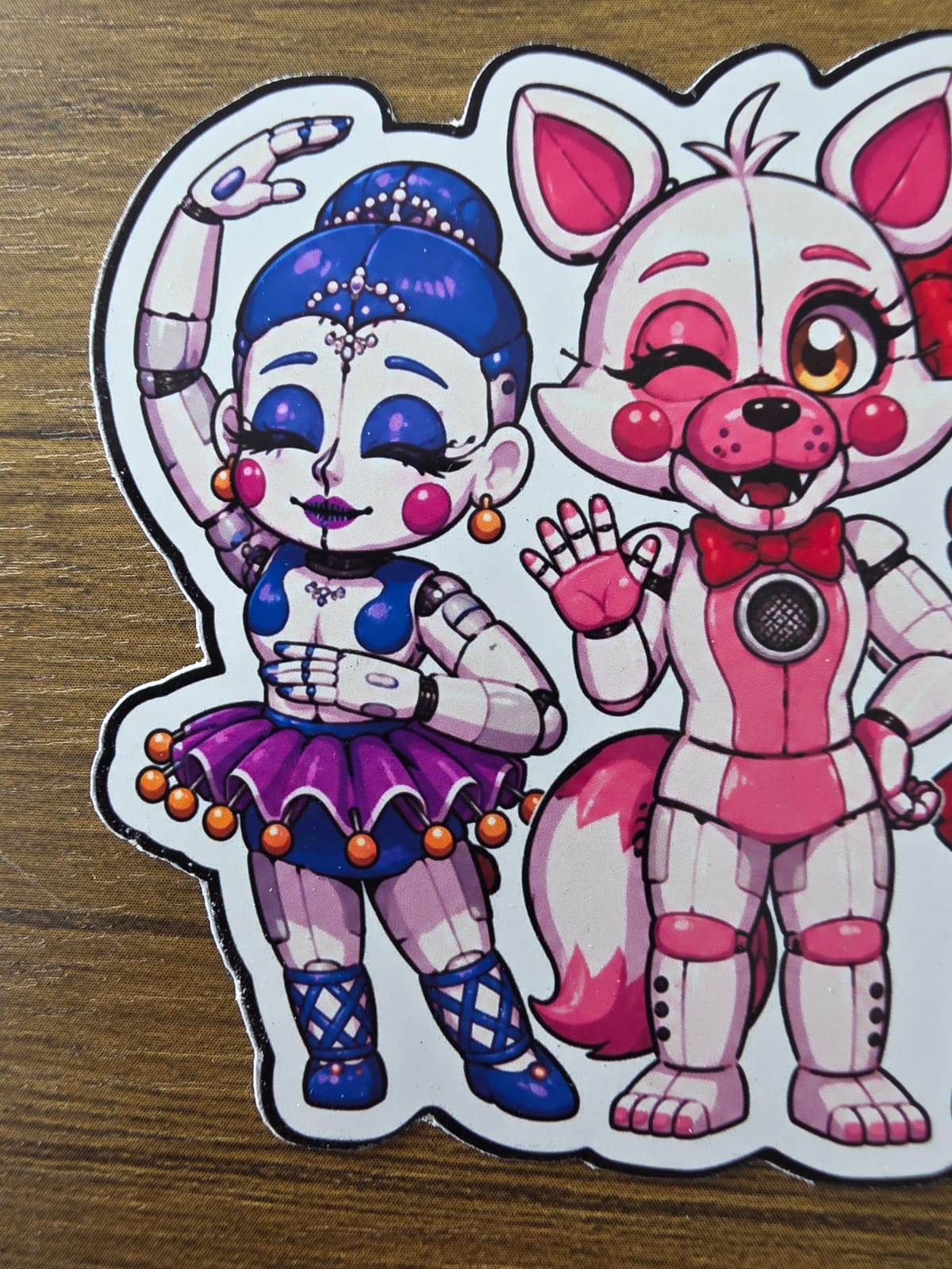 Five Nights at Freddy's: Sister Location Inspired Circus Baby Ballora Funtime Foxy Sticker | 2 Sizes Available