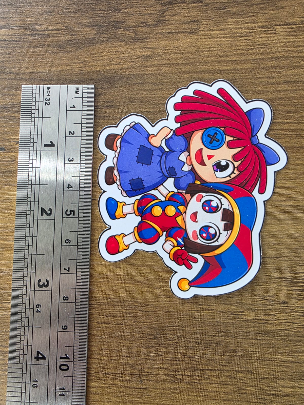 Amazing Digital Circus Inspired Ragatha & Pomni Glossy Die Cut Sticker | 2 Sizes Available