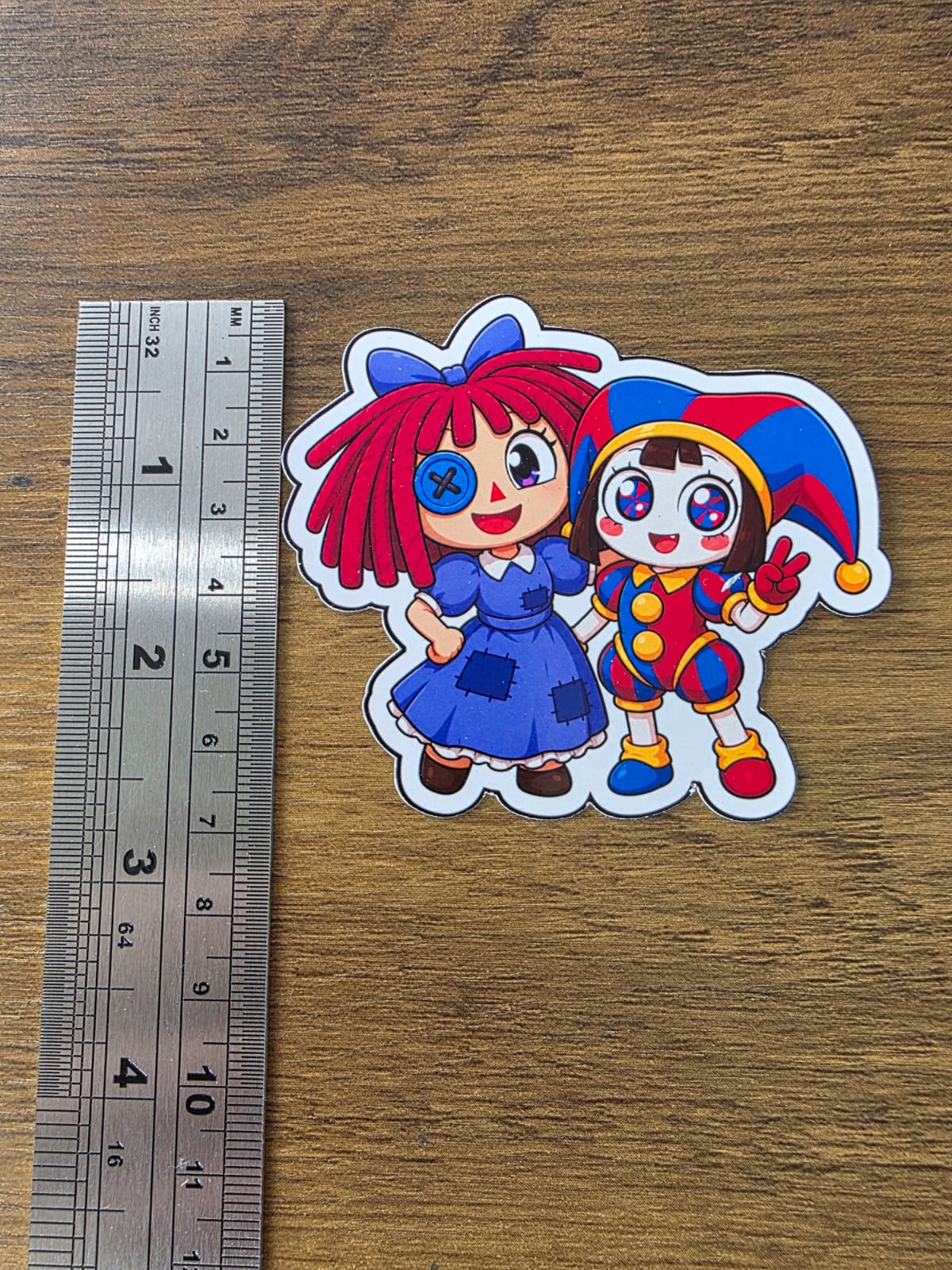 Amazing Digital Circus Inspired Ragatha & Pomni Glossy Die Cut Sticker | 2 Sizes Available
