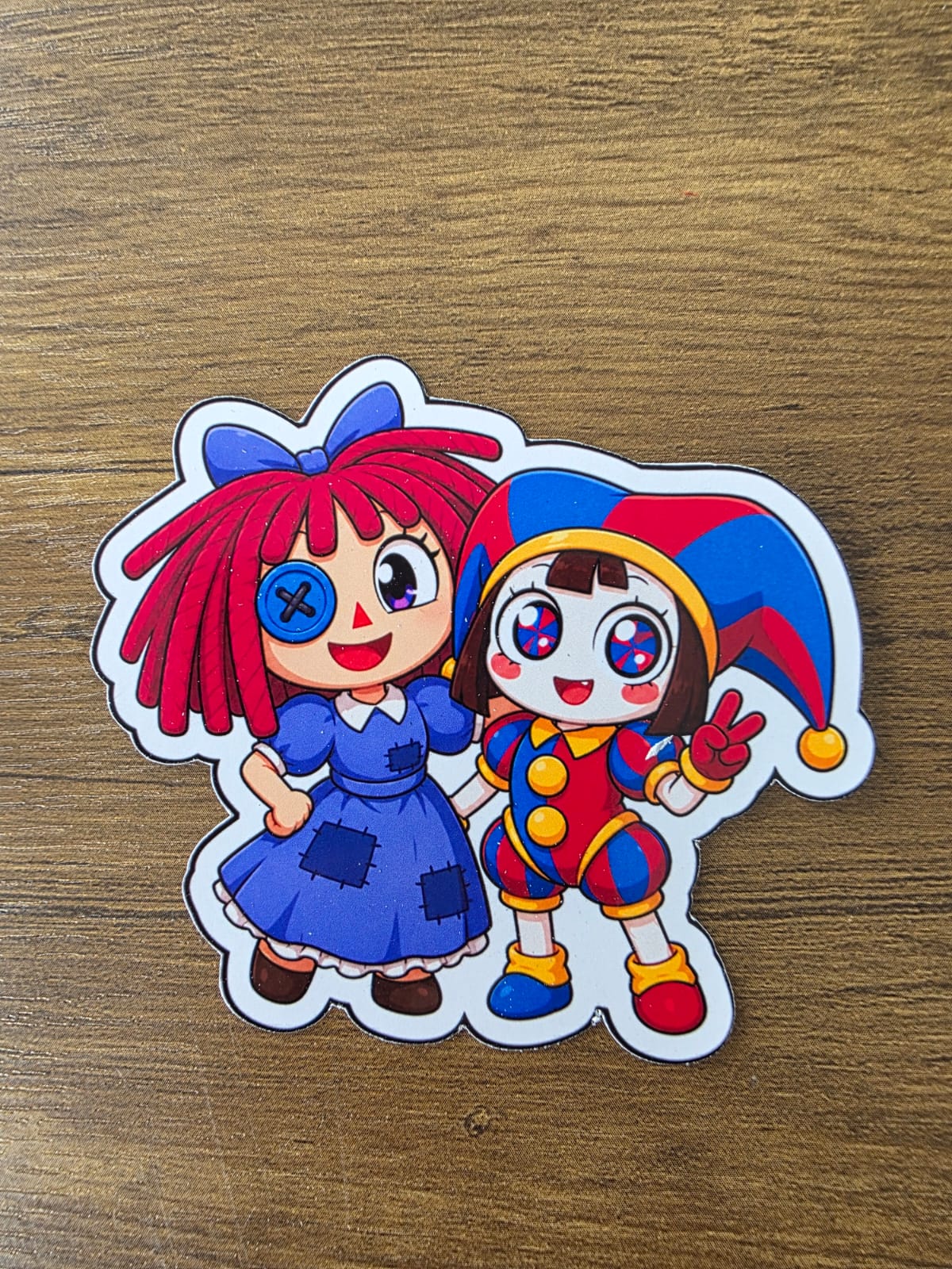 Amazing Digital Circus Inspired Ragatha & Pomni Glossy Die Cut Sticker | 2 Sizes Available