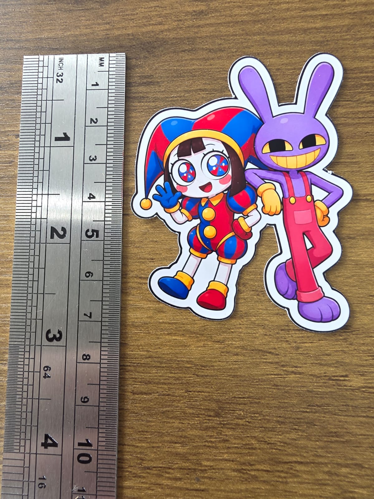 Amazing Digital Circus Inspired Pomni & Jax Glossy Die Cut Sticker | 2 Sizes Available