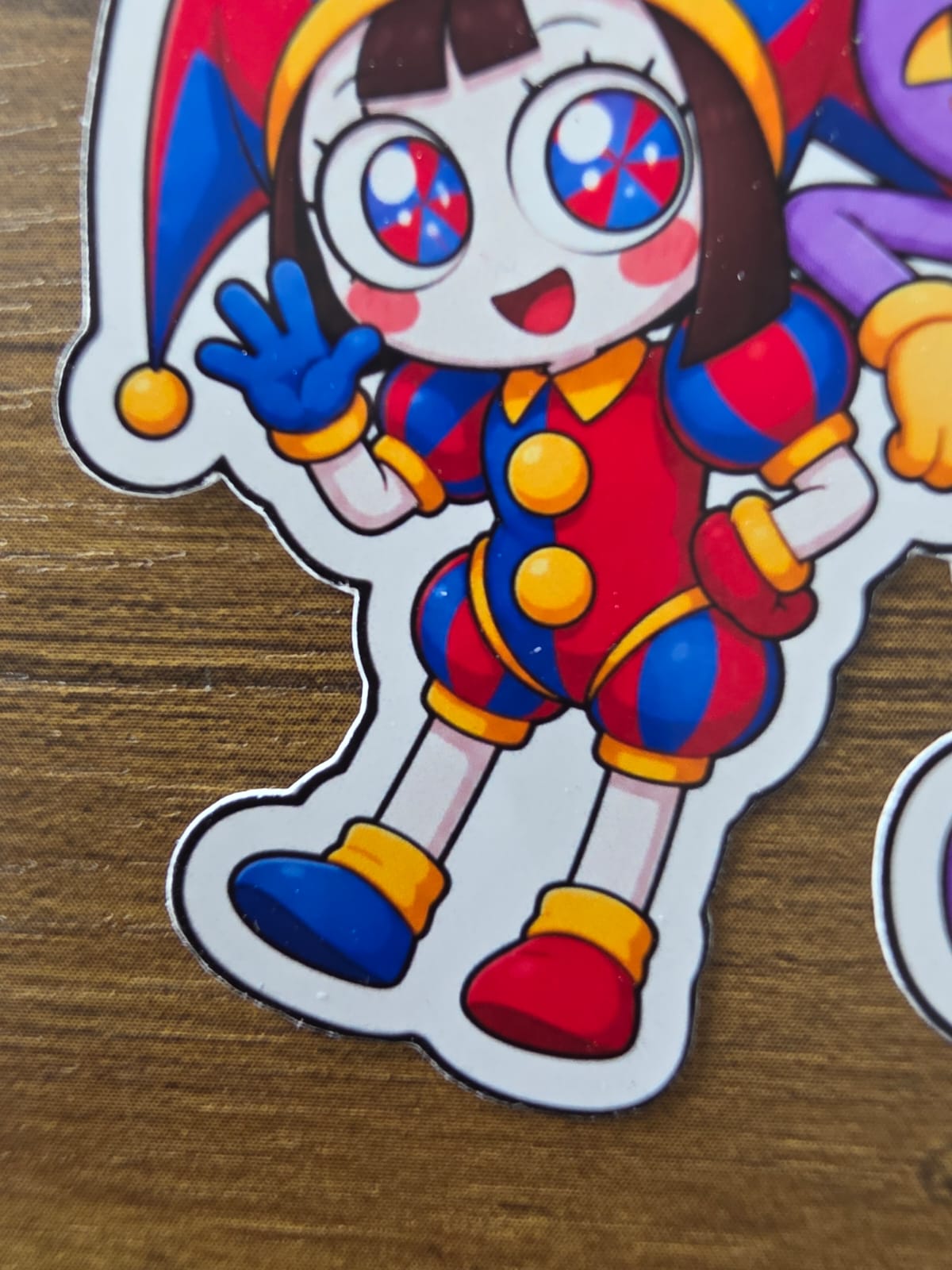 Amazing Digital Circus Inspired Pomni & Jax Glossy Die Cut Sticker | 2 Sizes Available