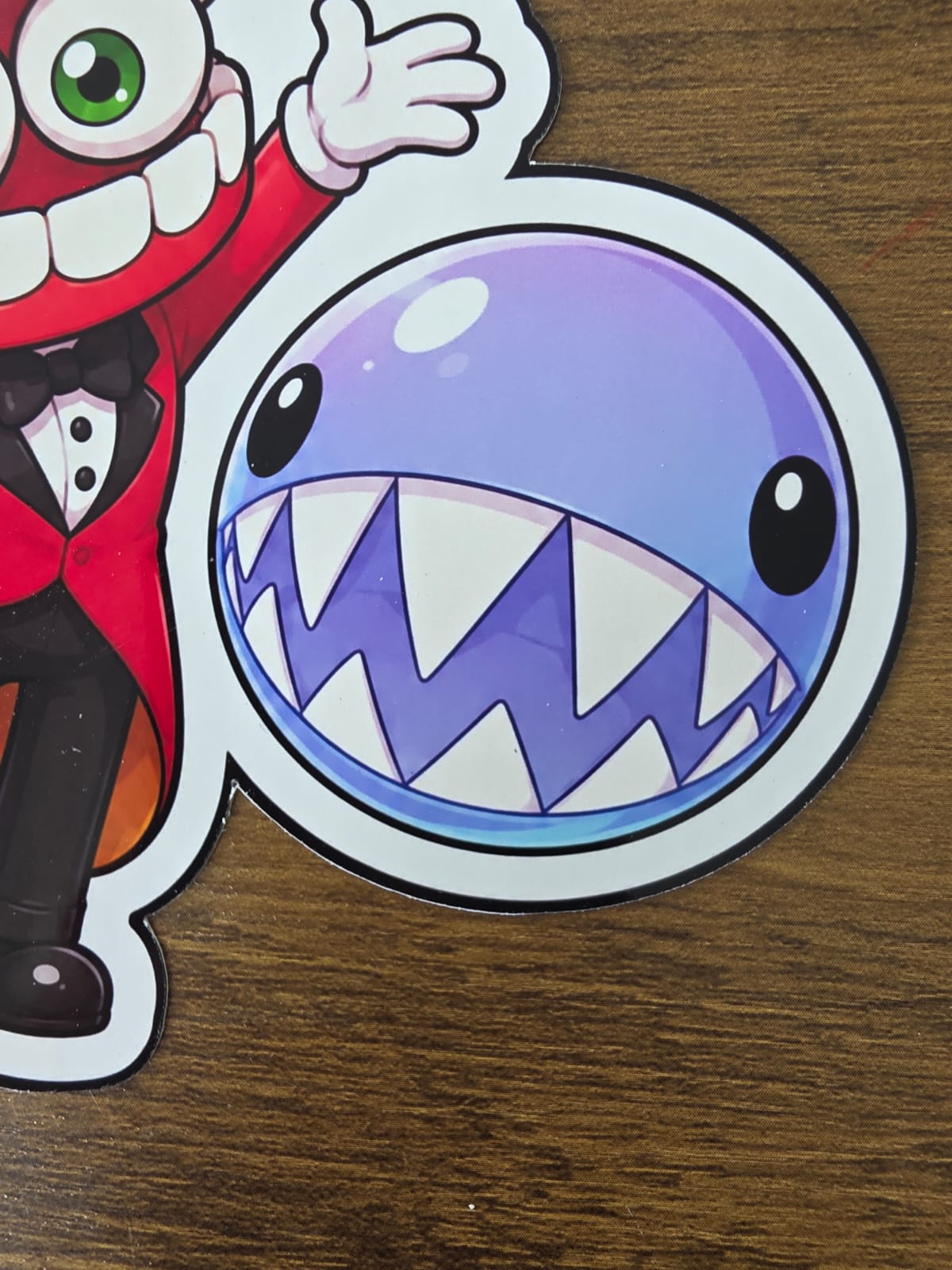 Amazing Digital Circus Inspired Caine & Bubble Glossy Die Cut Sticker | 2 Sizes Available