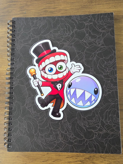 Amazing Digital Circus Inspired Caine & Bubble Glossy Die Cut Sticker | 2 Sizes Available