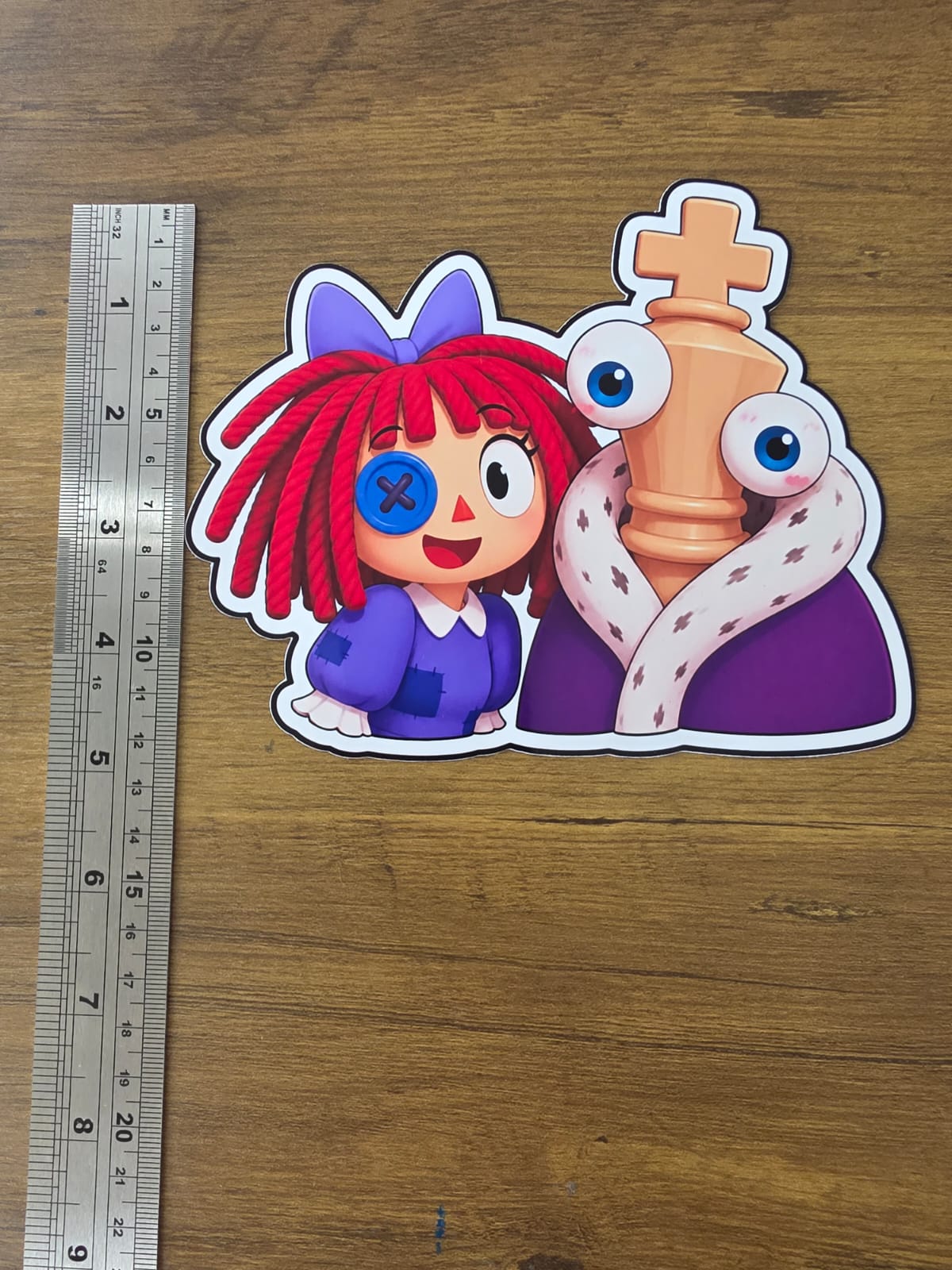Amazing Digital Circus Inspired Kinger & Ragatha Glossy Die Cut Sticker | 2 Sizes Available