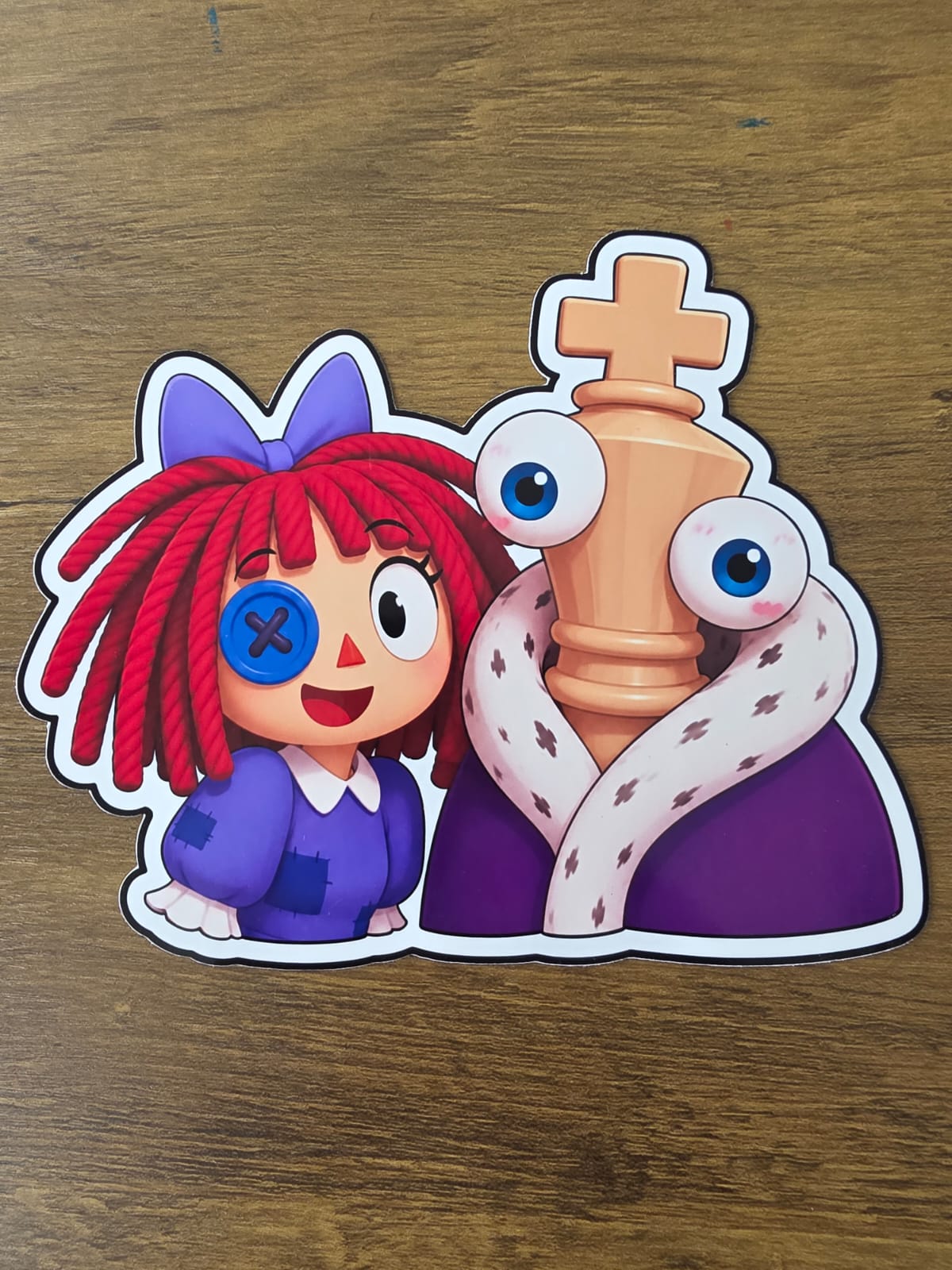 Amazing Digital Circus Inspired Kinger & Ragatha Glossy Die Cut Sticker | 2 Sizes Available
