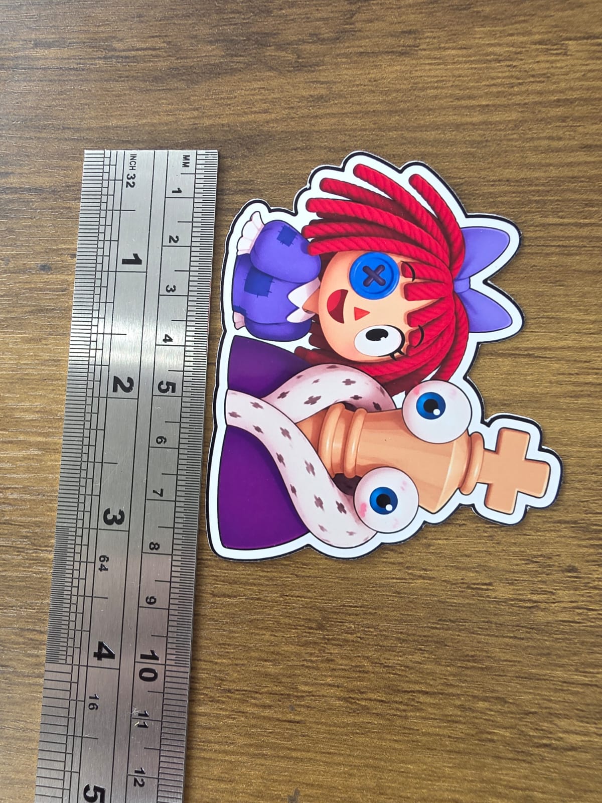 Amazing Digital Circus Inspired Kinger & Ragatha Glossy Die Cut Sticker | 2 Sizes Available