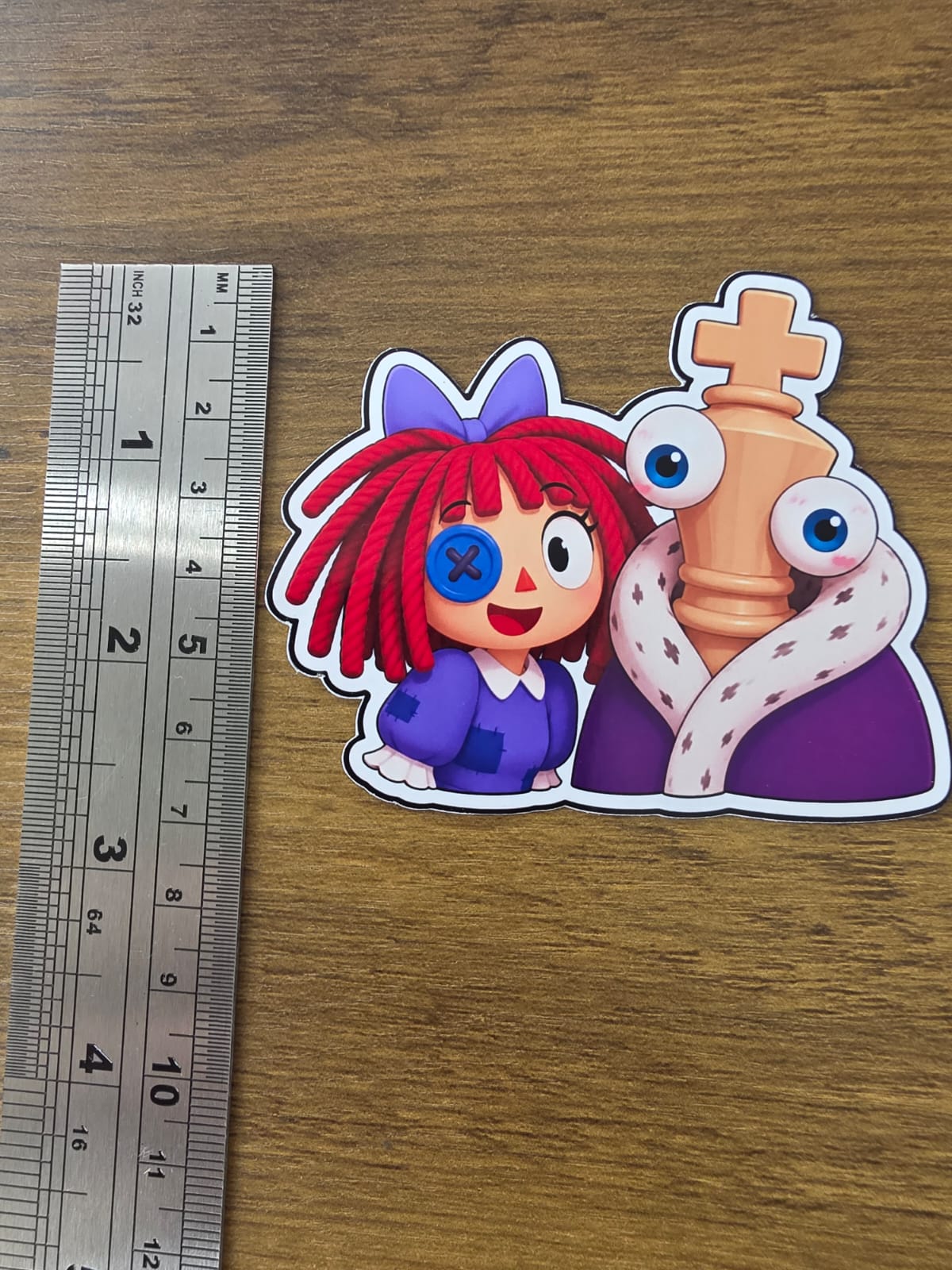 Amazing Digital Circus Inspired Kinger & Ragatha Glossy Die Cut Sticker | 2 Sizes Available