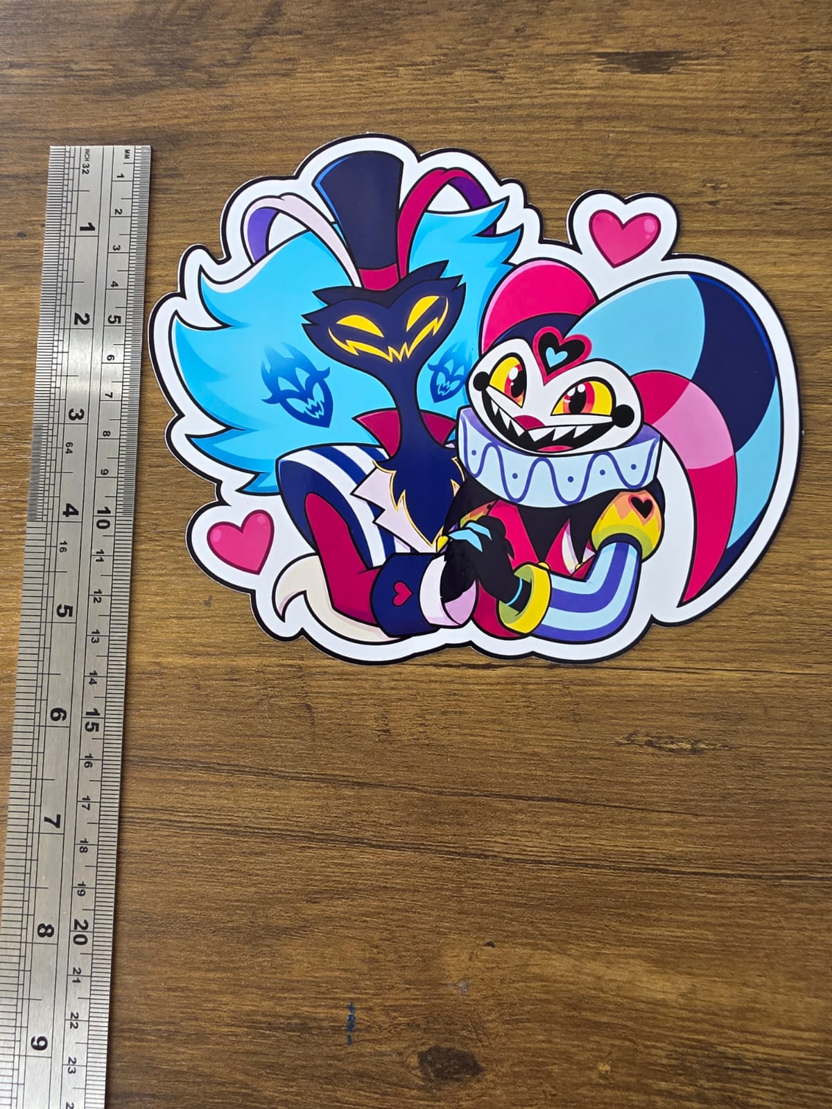 Helluva Boss Inspired Fizz & Ozzie Glossy Die Cut Sticker | 2 Sizes Available