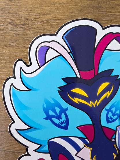 Helluva Boss Inspired Fizz & Ozzie Glossy Die Cut Sticker | 2 Sizes Available