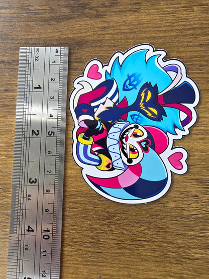 Helluva Boss Inspired Fizz & Ozzie Glossy Die Cut Sticker | 2 Sizes Available