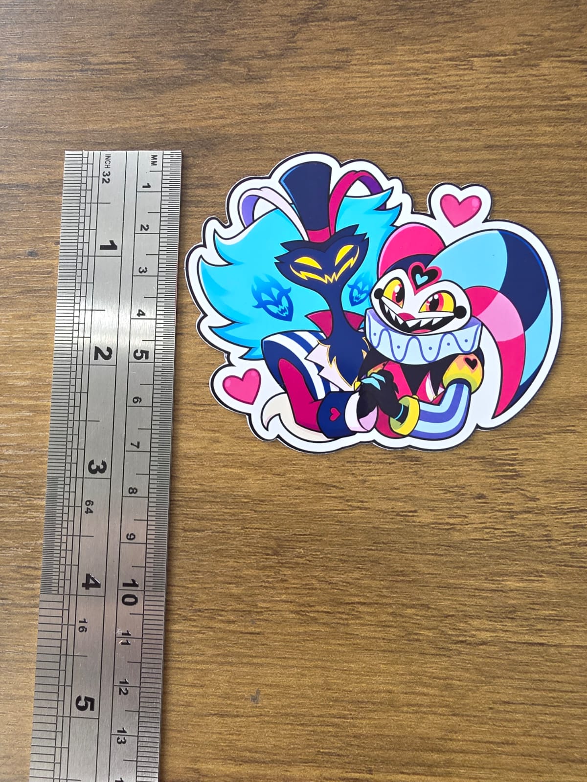Helluva Boss Inspired Fizz & Ozzie Glossy Die Cut Sticker | 2 Sizes Available