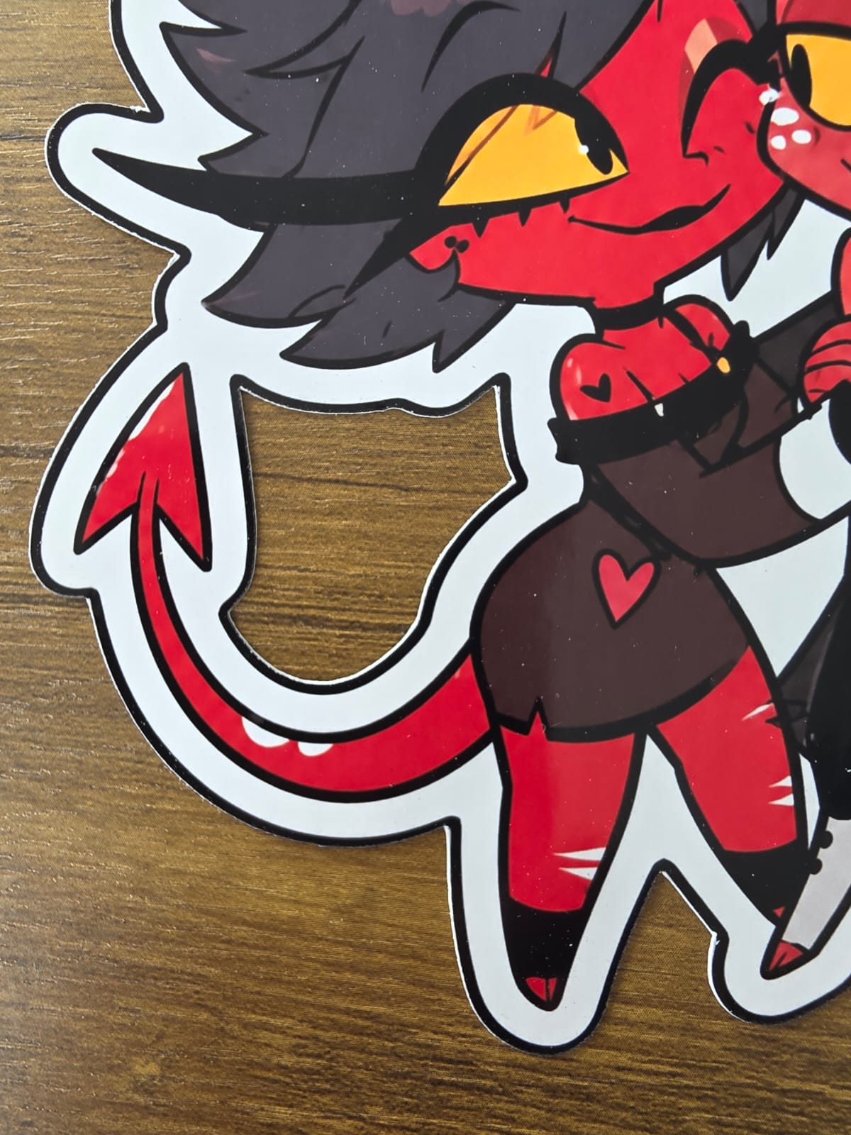 Helluva Boss Inspired Moxxie & Millie Glossy Die Cut Sticker | 2 Sizes Available