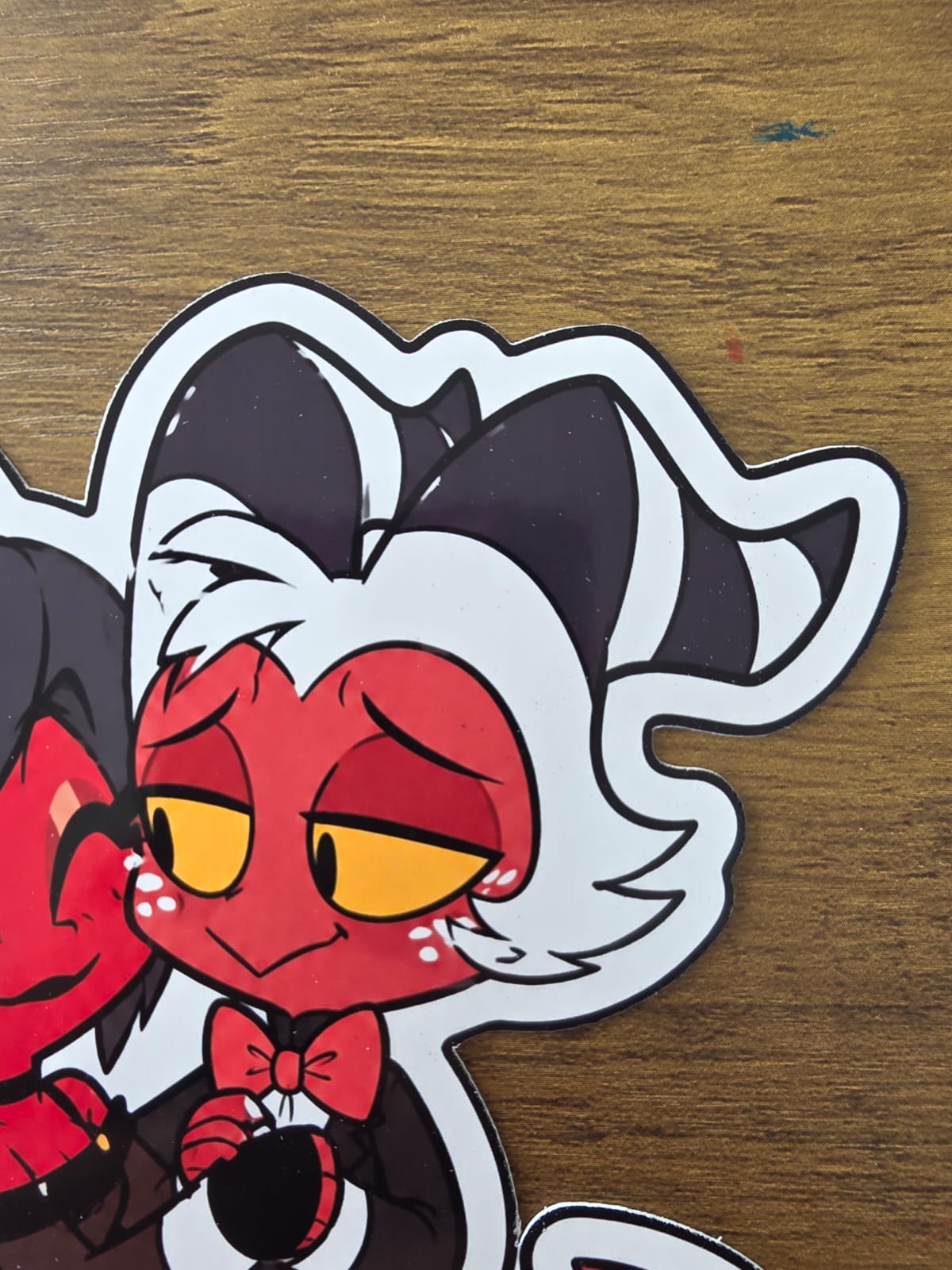 Helluva Boss Inspired Moxxie & Millie Glossy Die Cut Sticker | 2 Sizes Available