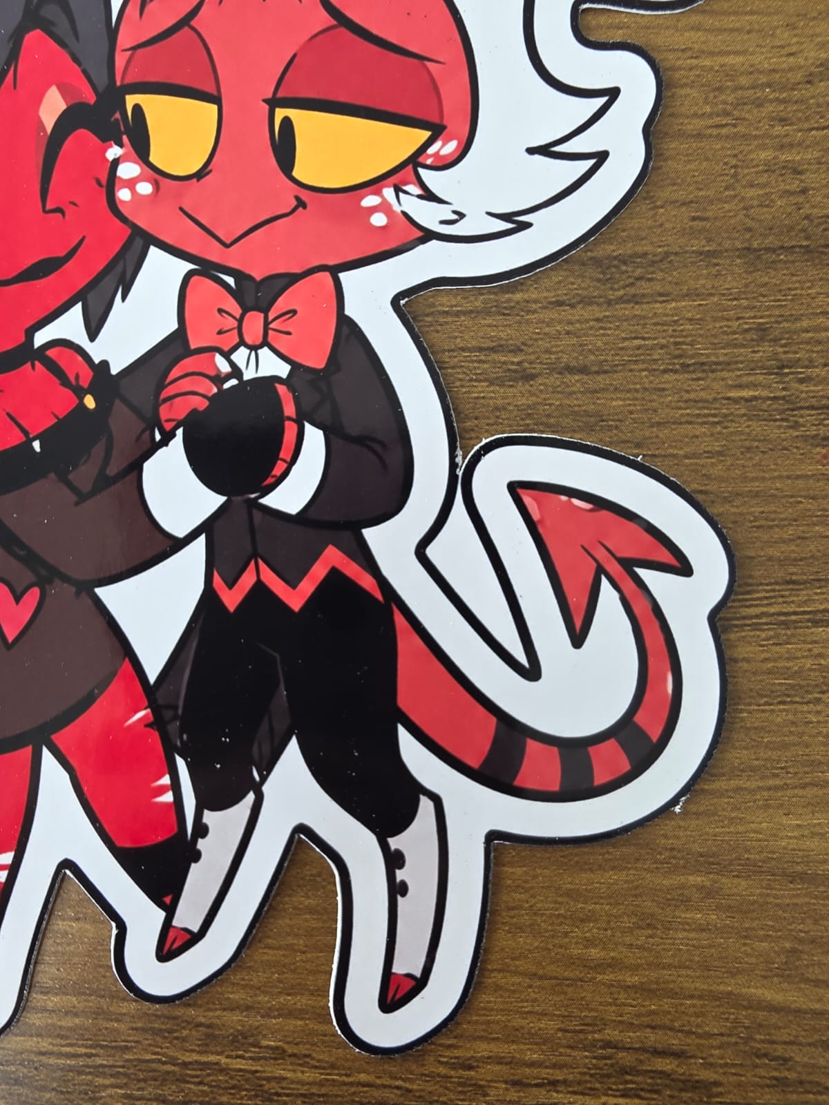 Helluva Boss Inspired Moxxie & Millie Glossy Die Cut Sticker | 2 Sizes Available