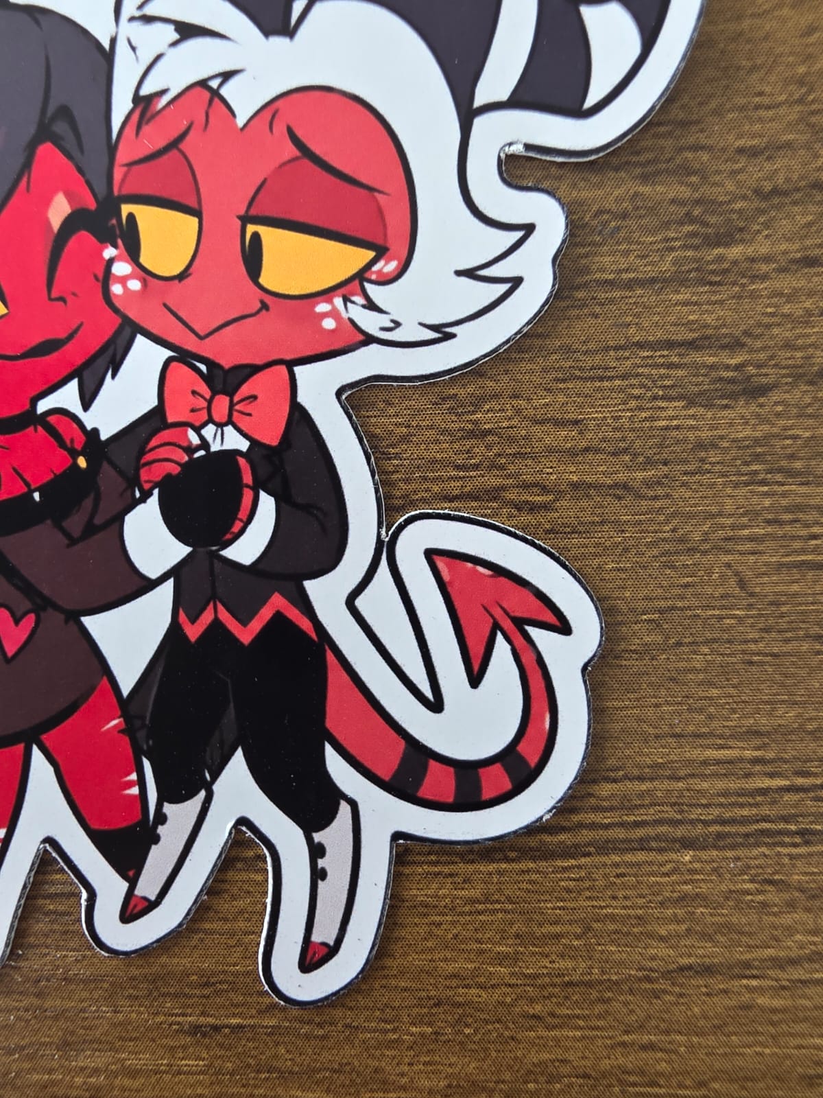 Helluva Boss Inspired Moxxie & Millie Glossy Die Cut Sticker | 2 Sizes Available