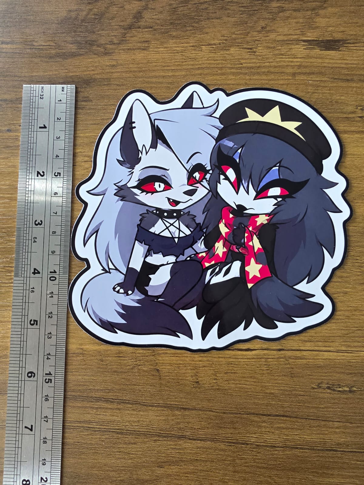 Helluva Boss Inspired Loona & Octavia Glossy Die Cut Sticker | 2 Sizes Available