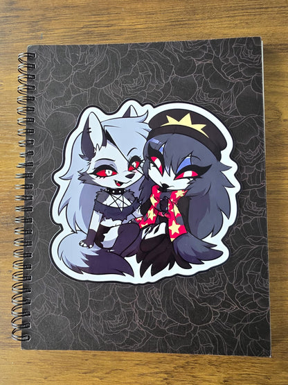 Helluva Boss Inspired Loona & Octavia Glossy Die Cut Sticker | 2 Sizes Available
