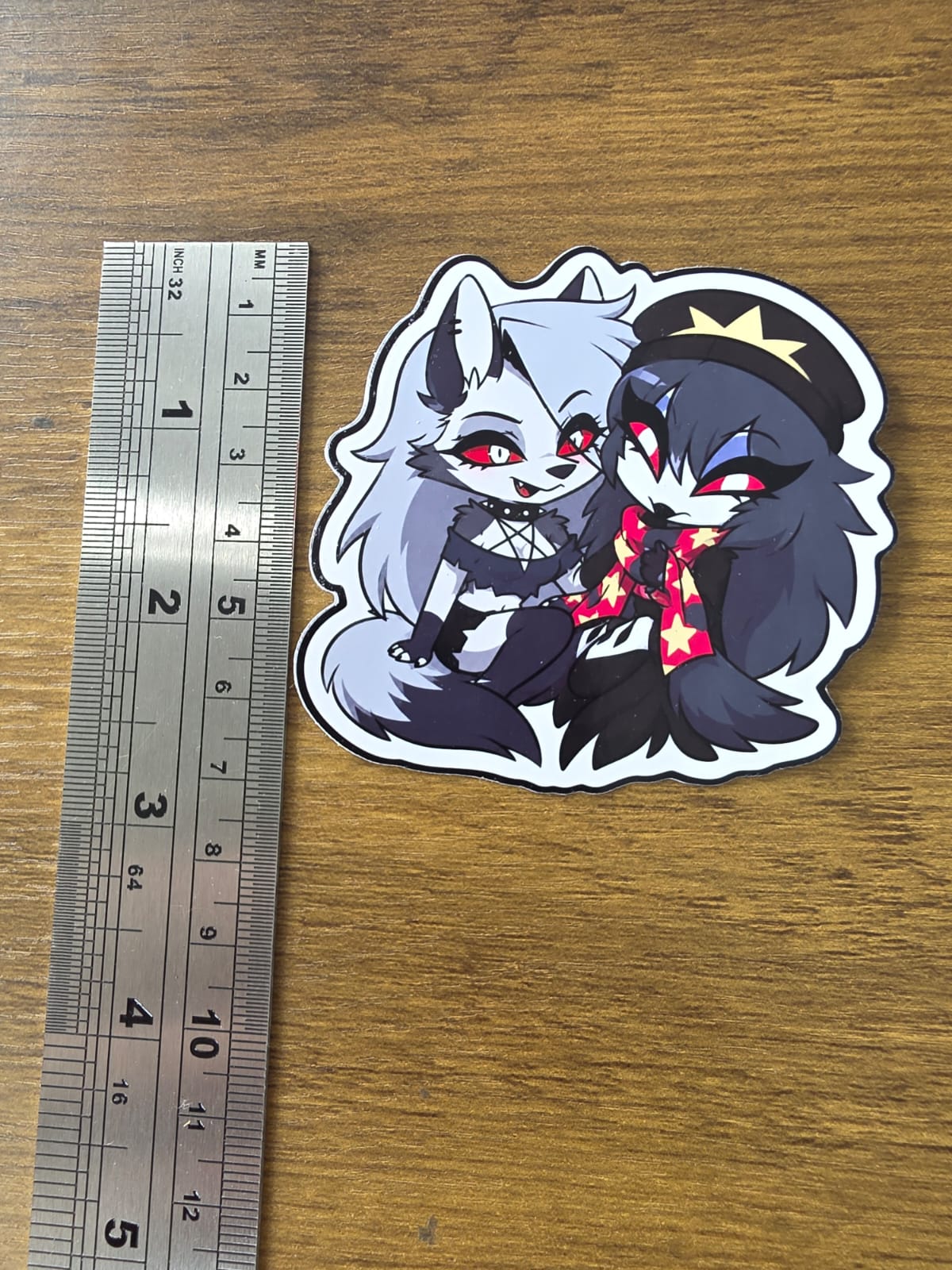 Helluva Boss Inspired Loona & Octavia Glossy Die Cut Sticker | 2 Sizes Available