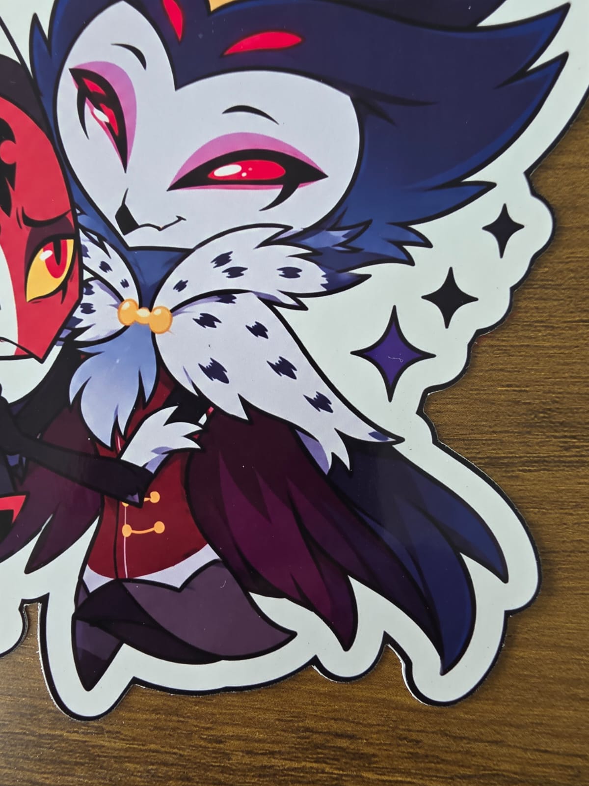 Helluva Boss Inspired Blitzø & Stolas Glossy Die Cut Sticker | 2 Sizes Available
