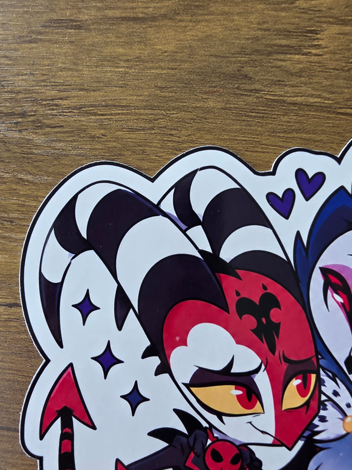 Helluva Boss Inspired Blitzø & Stolas Glossy Die Cut Sticker | 2 Sizes Available