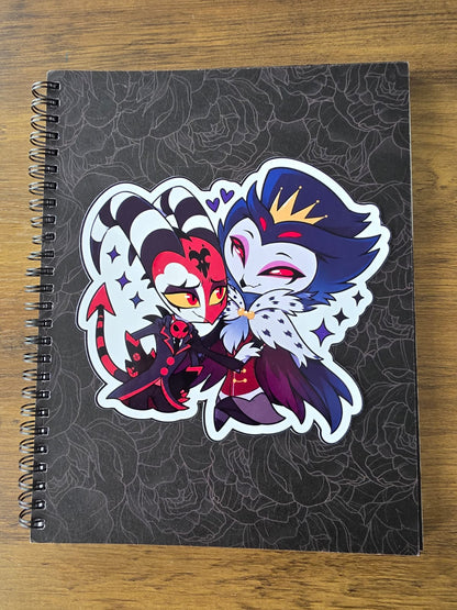Helluva Boss Inspired Blitzø & Stolas Glossy Die Cut Sticker | 2 Sizes Available