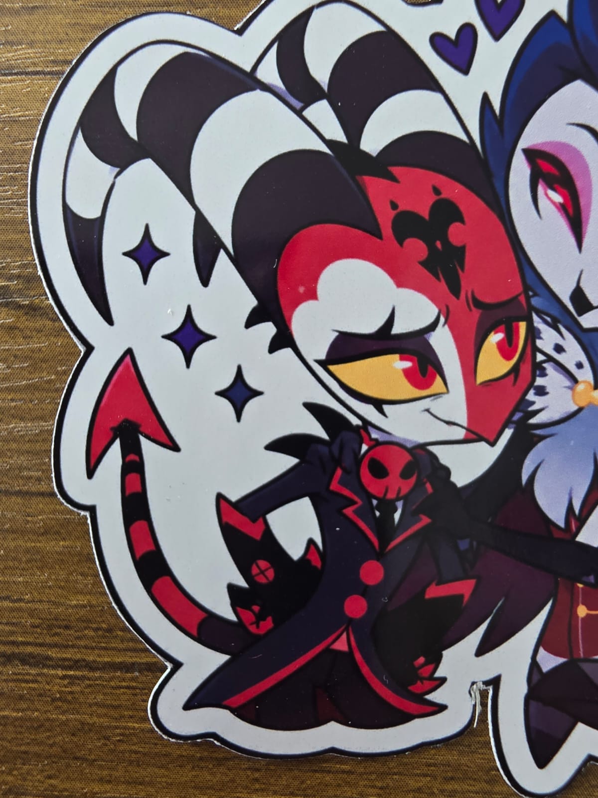 Helluva Boss Inspired Blitzø & Stolas Glossy Die Cut Sticker | 2 Sizes Available