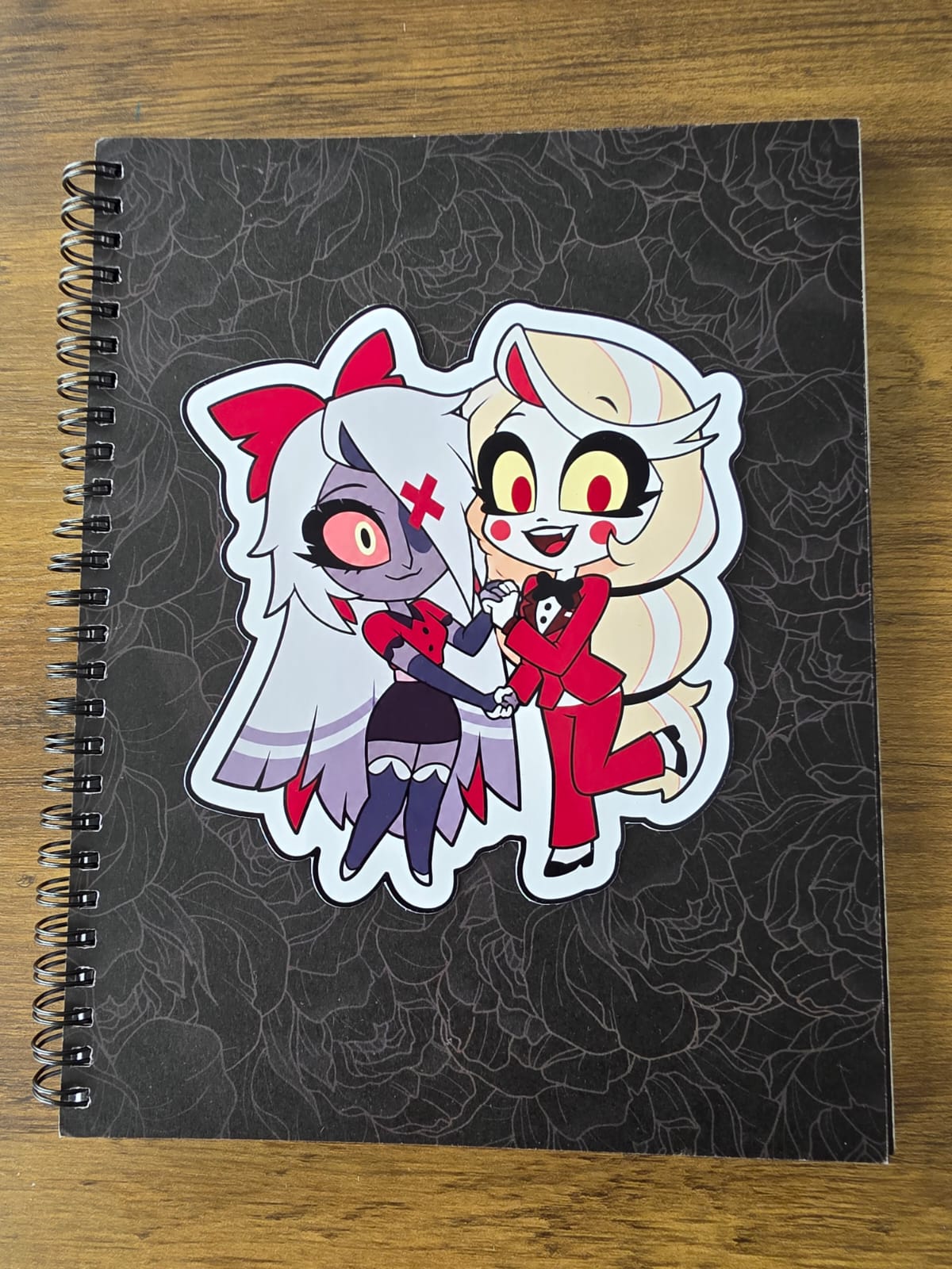 Hazbin Hotel Inspired Charlie & Vaggie Glossy Die Cut Sticker | 2 Sizes Available