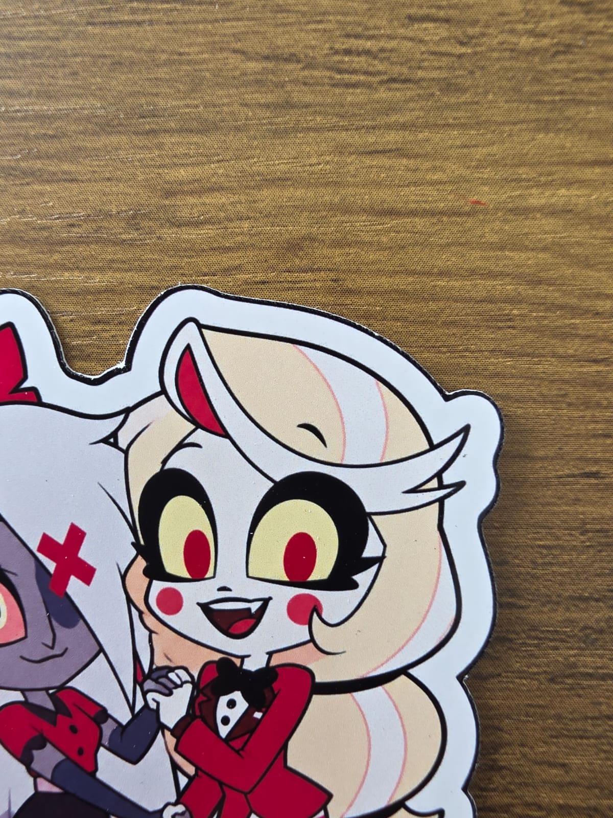 Hazbin Hotel Inspired Charlie & Vaggie Glossy Die Cut Sticker | 2 Sizes Available