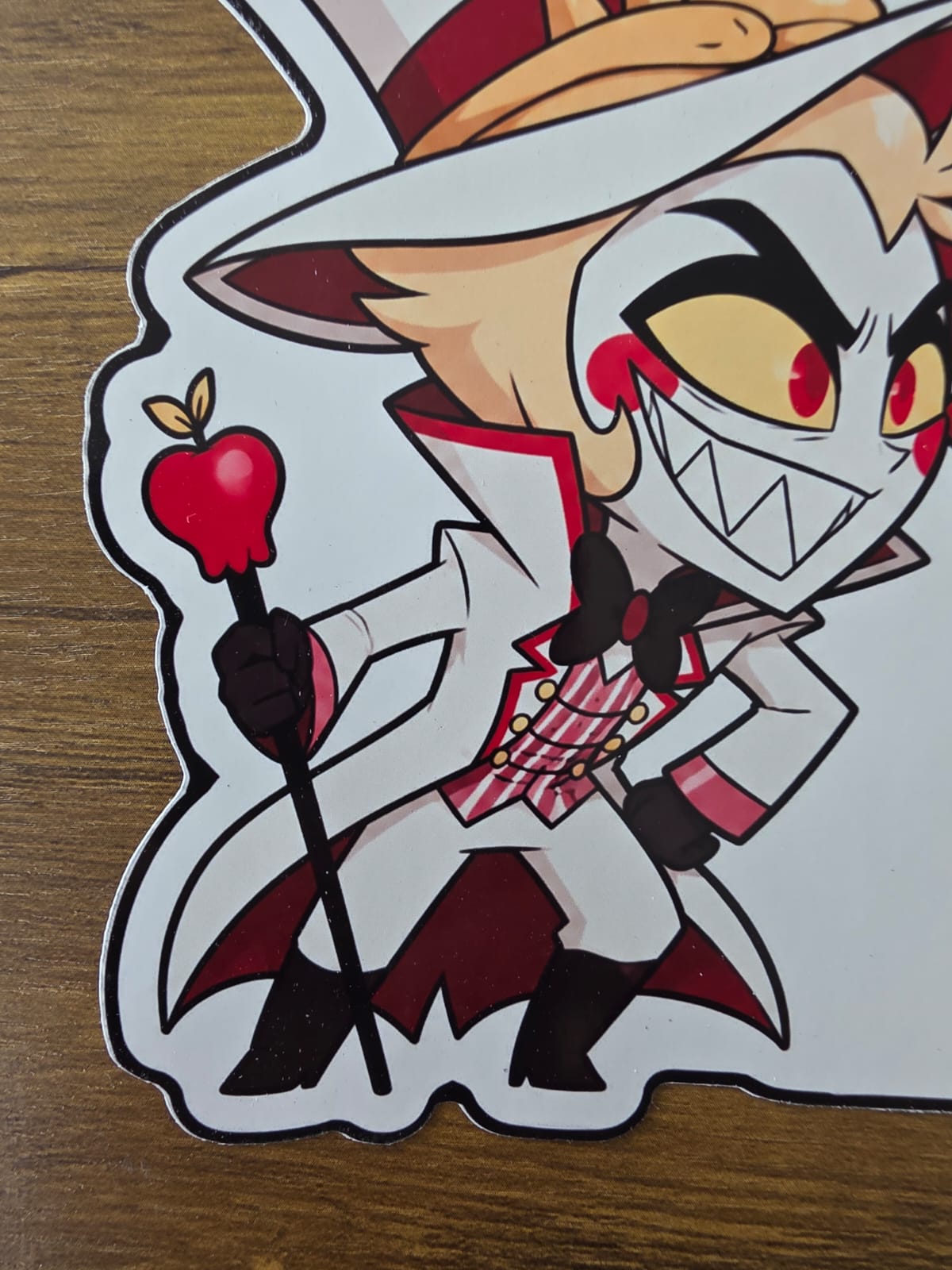Hazbin Hotel Inspired Alastor & Lucifer Glossy Die Cut Sticker | 2 Sizes Available