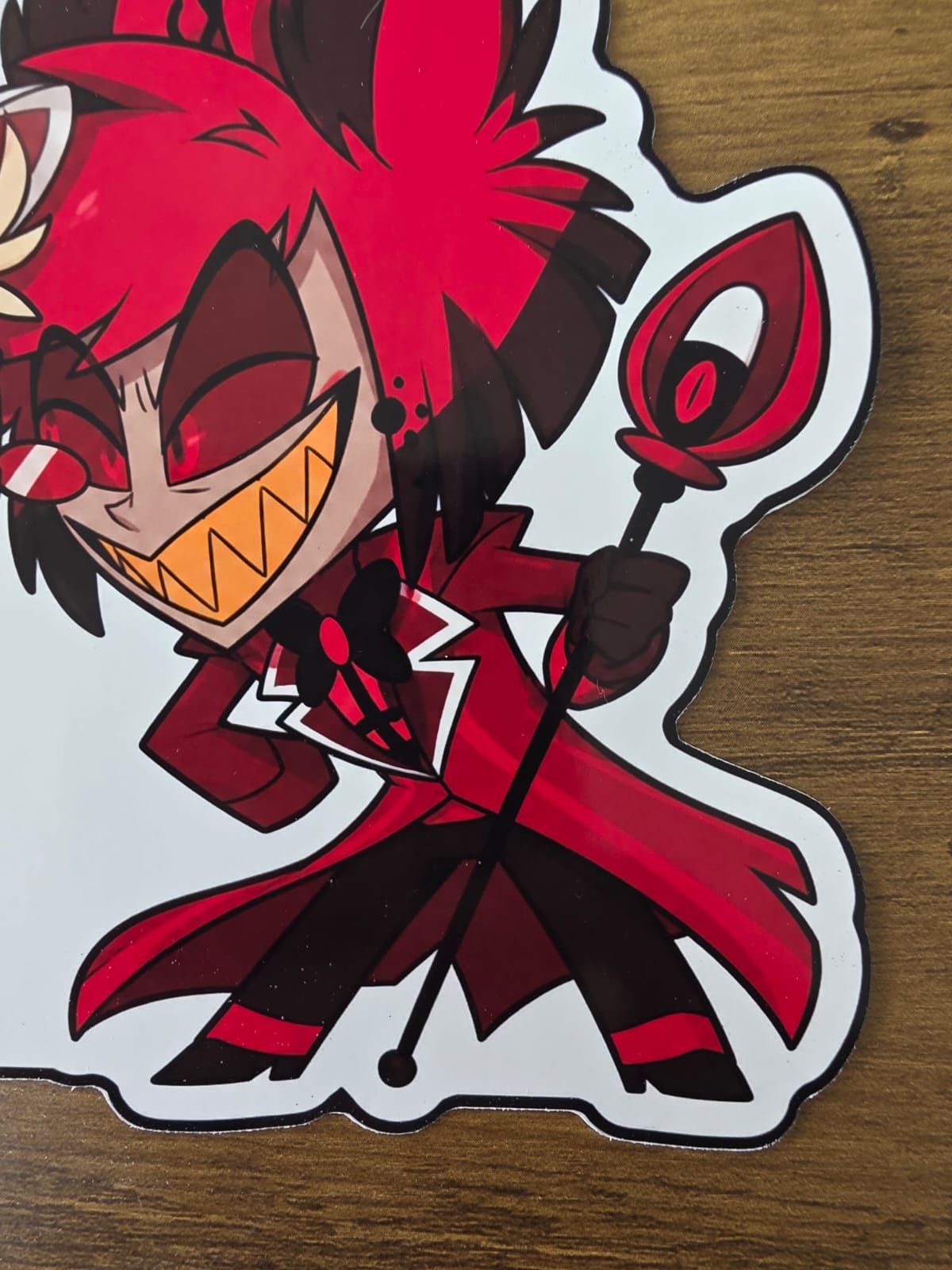 Hazbin Hotel Inspired Alastor & Lucifer Glossy Die Cut Sticker | 2 Sizes Available