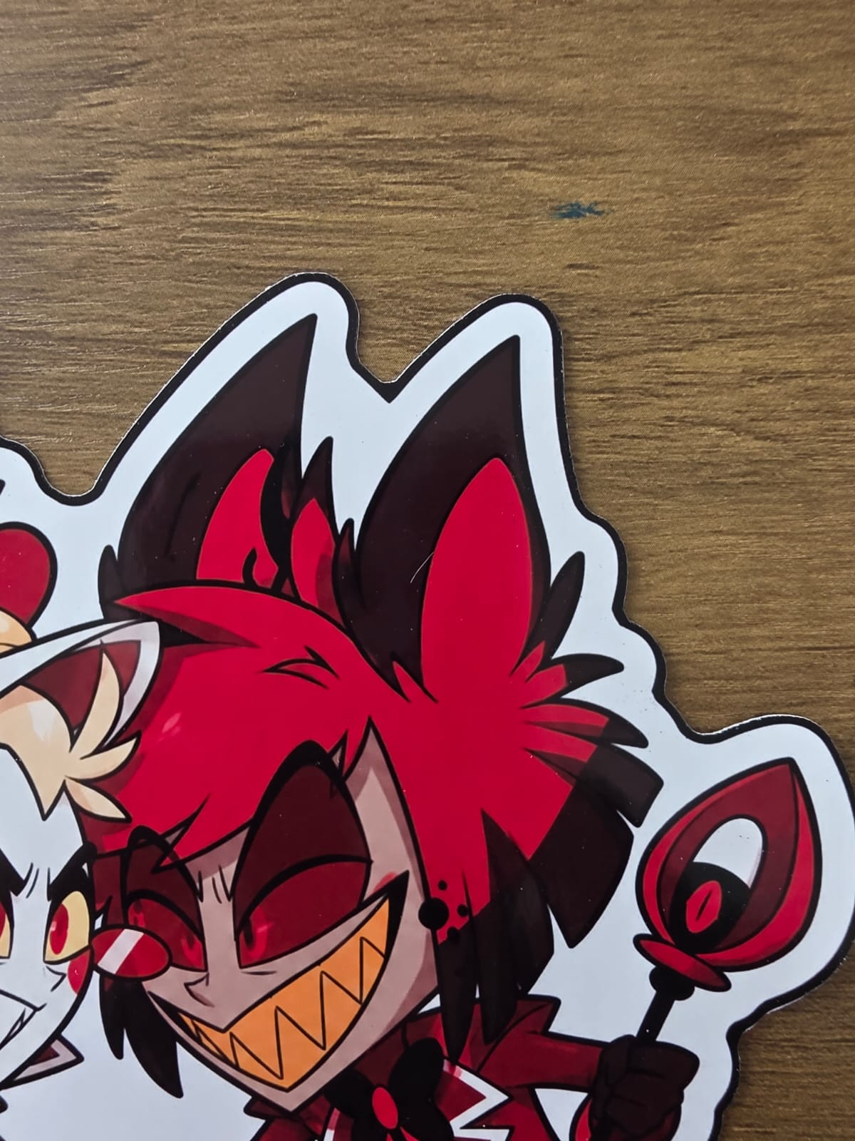 Hazbin Hotel Inspired Alastor & Lucifer Glossy Die Cut Sticker | 2 Sizes Available