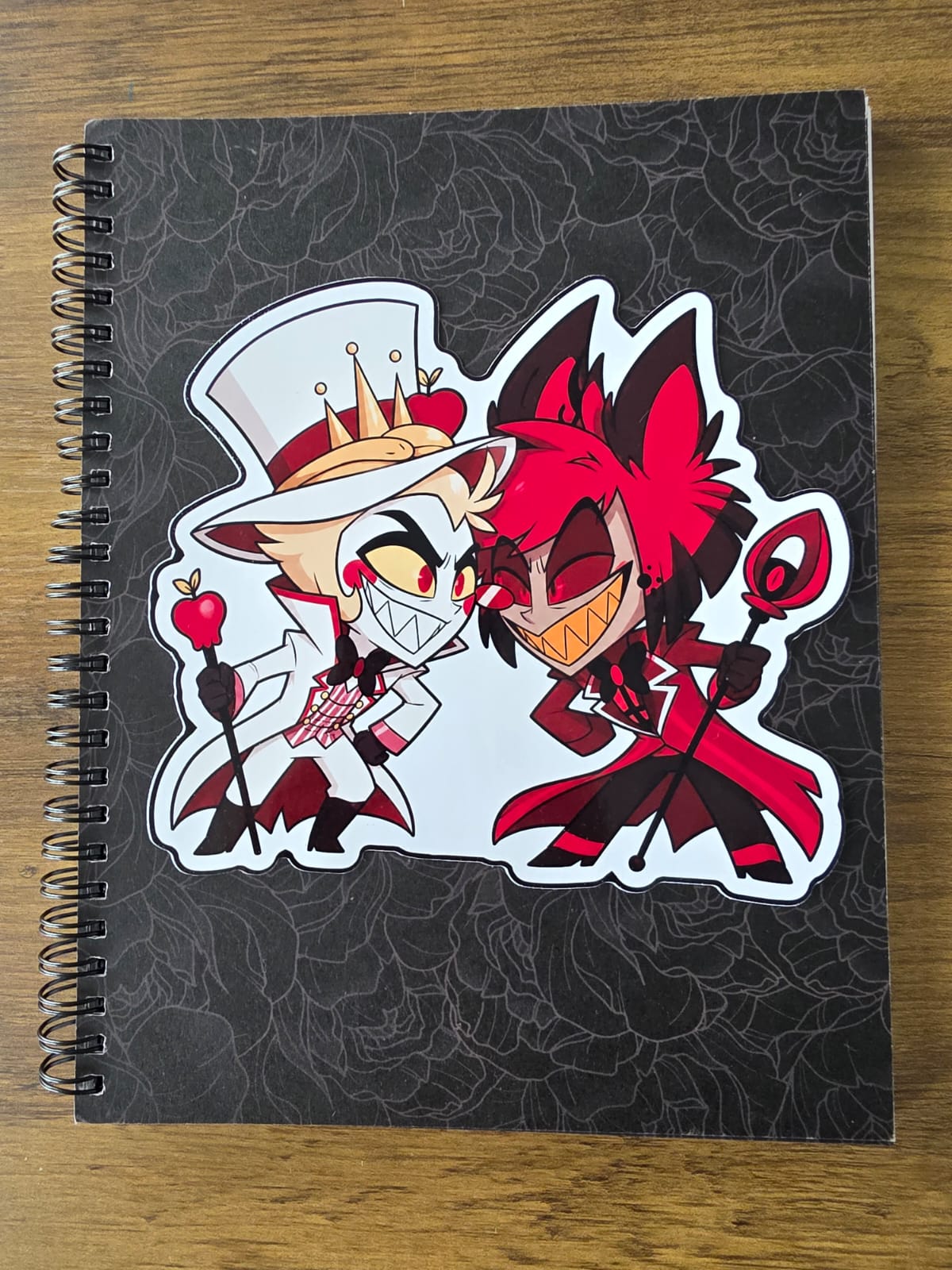 Hazbin Hotel Inspired Alastor & Lucifer Glossy Die Cut Sticker | 2 Sizes Available