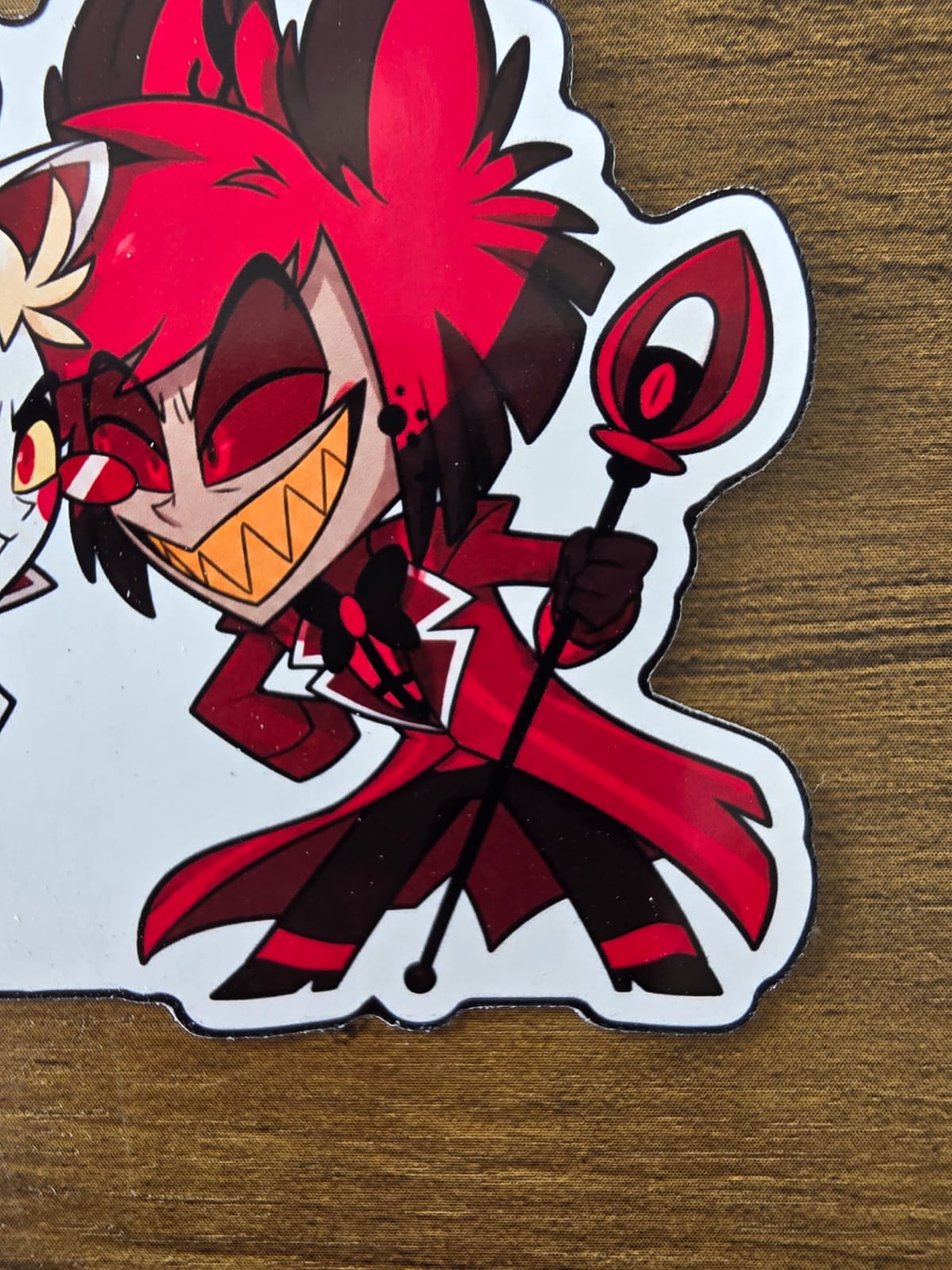 Hazbin Hotel Inspired Alastor & Lucifer Glossy Die Cut Sticker | 2 Sizes Available